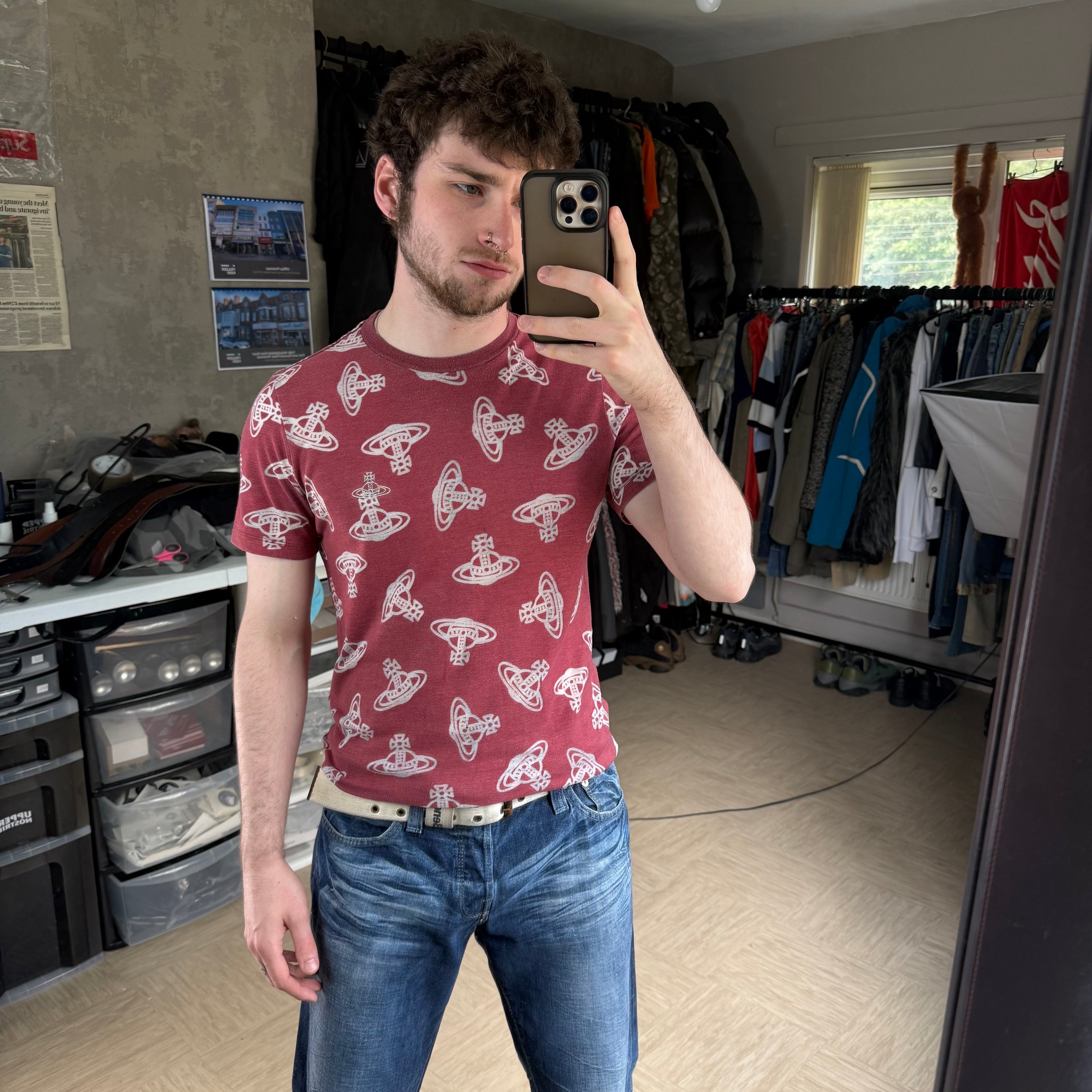 Vivienne Westwood 2000's graphic monogram orb tee (S)