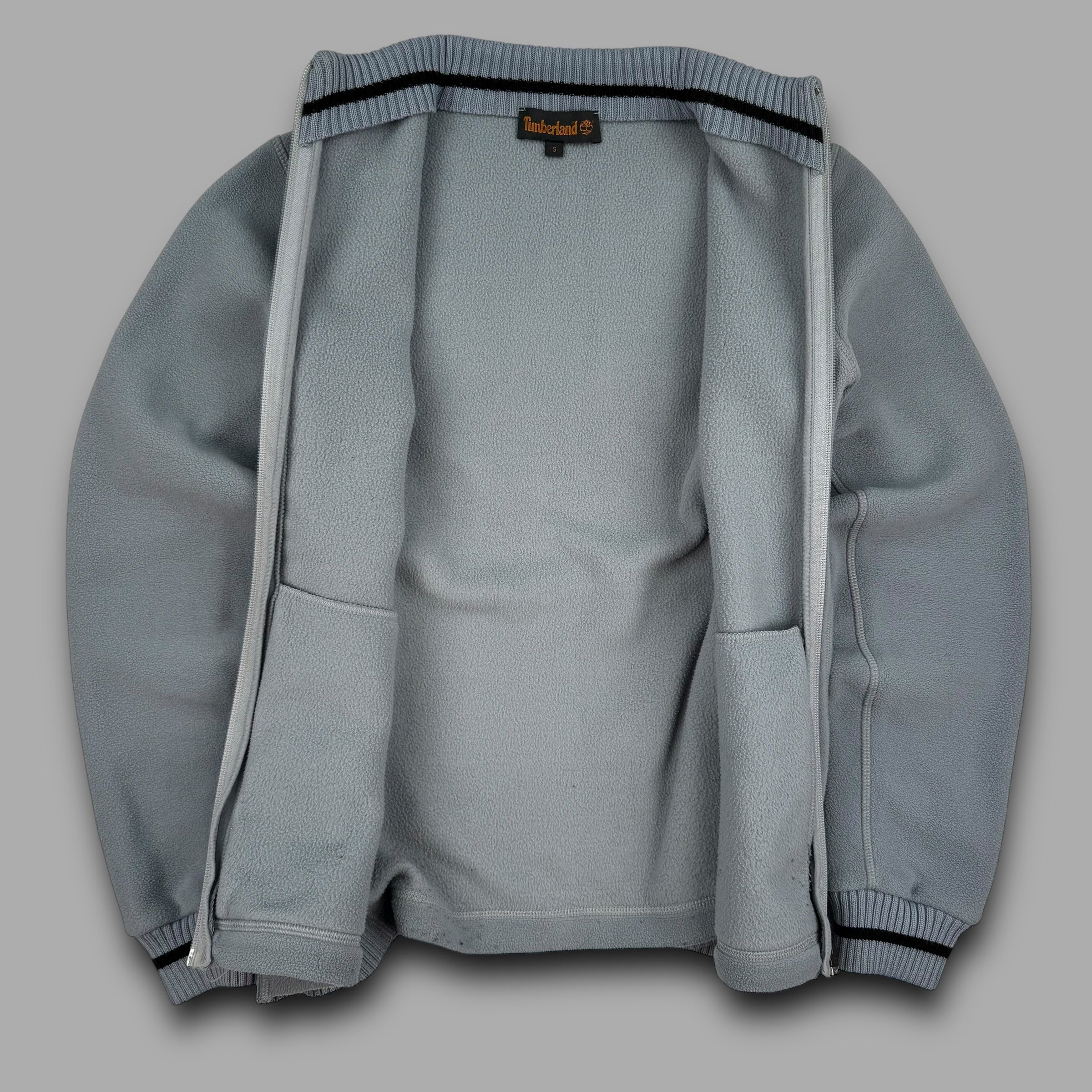 Timberland 2001 technical zip up ribbed fleece jacket (S)