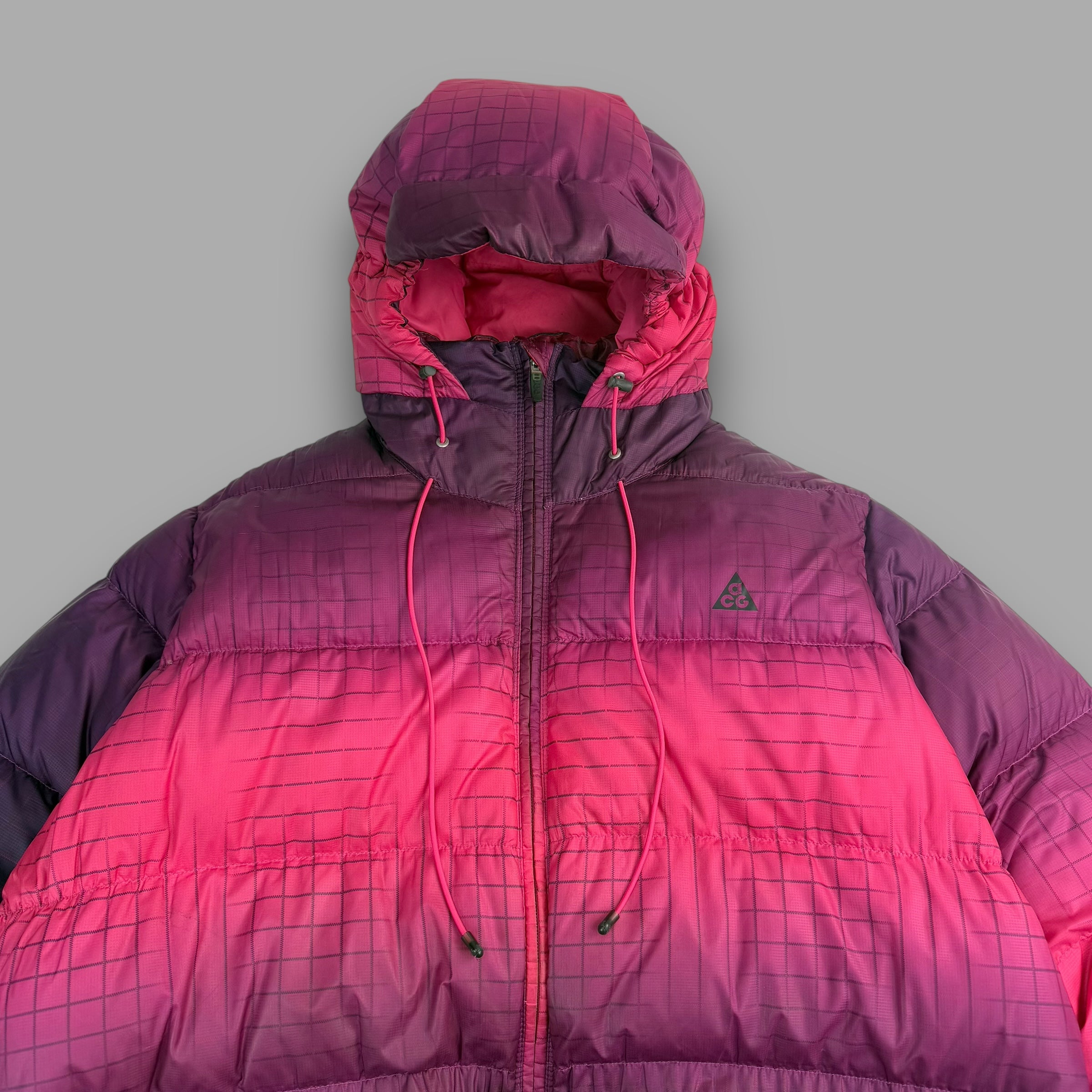 Nike ACG 2000's technical 800 down filled gradient plaid puffer
