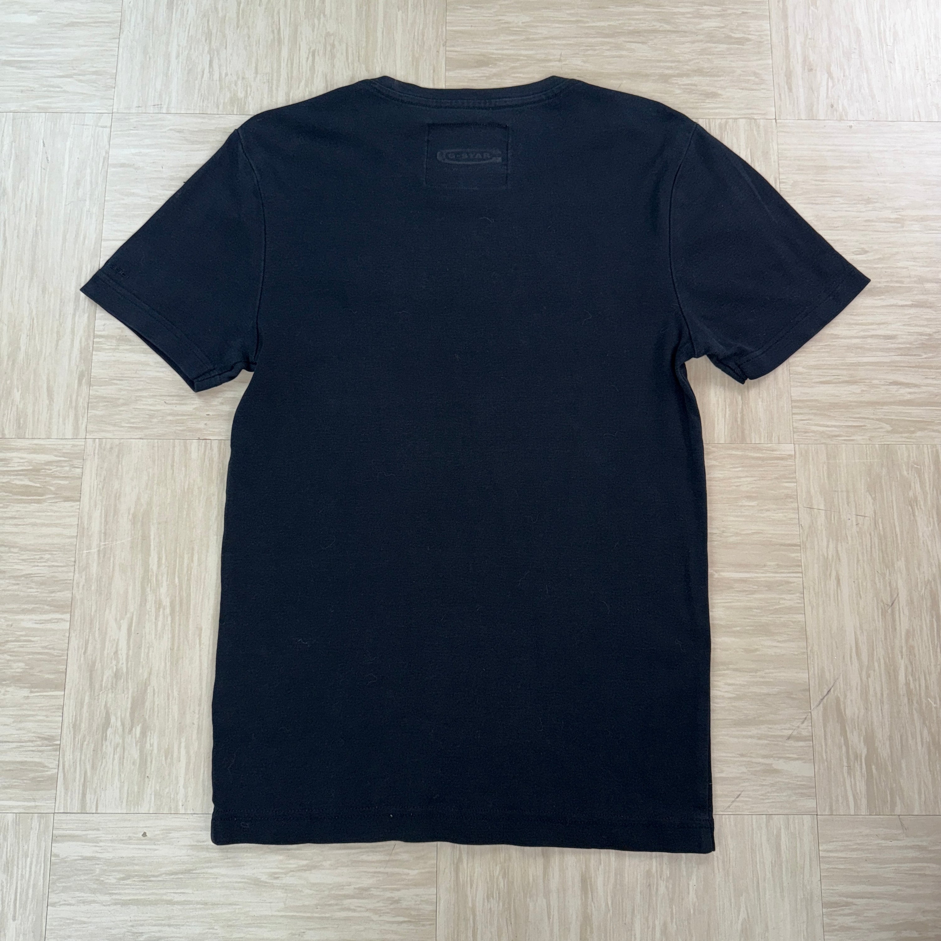 Gstar raw 2000's embroidered printed graphic muscle fit spellout tee (S)