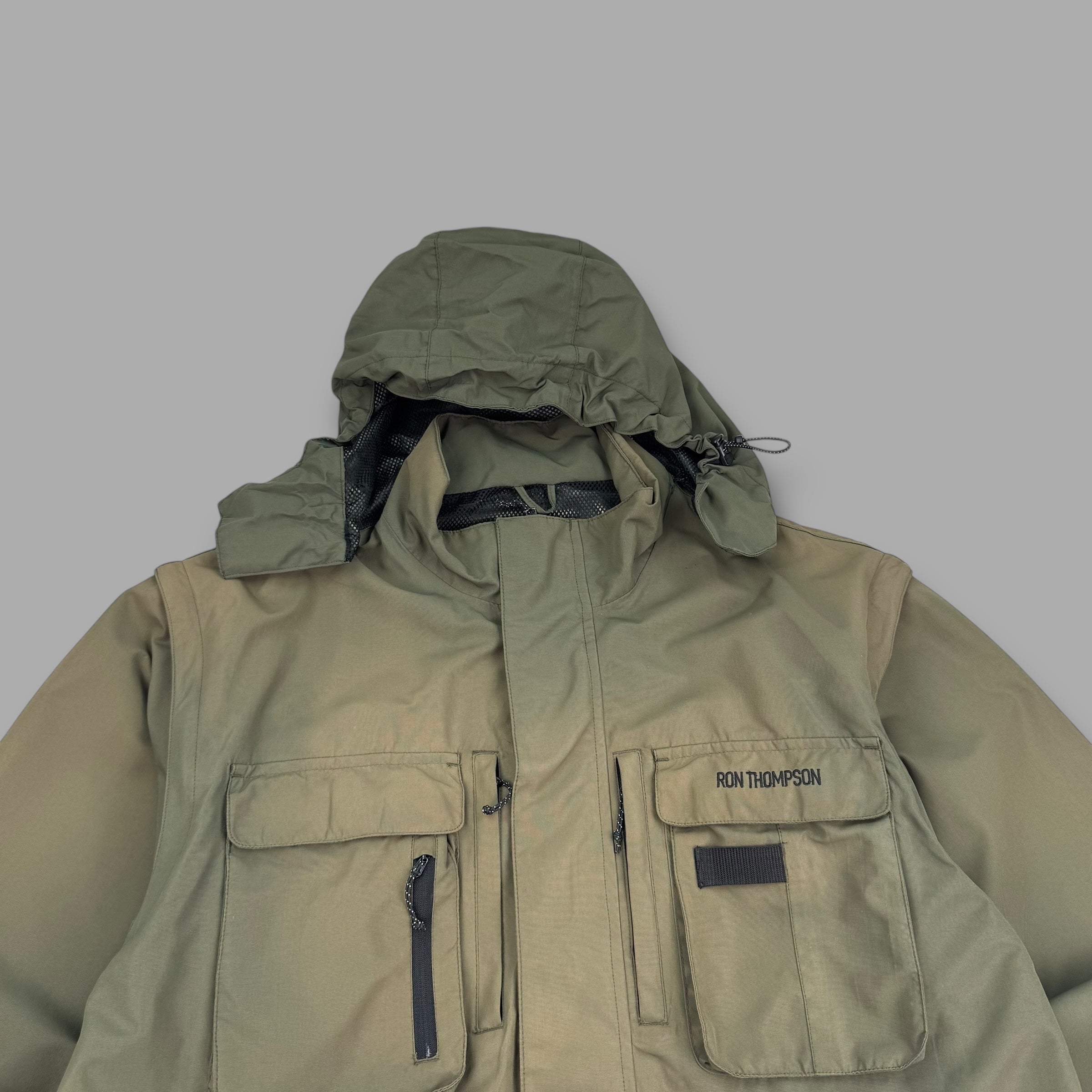 Ron Thompson 2000's technical multi-pocket wading jacket (XXL)