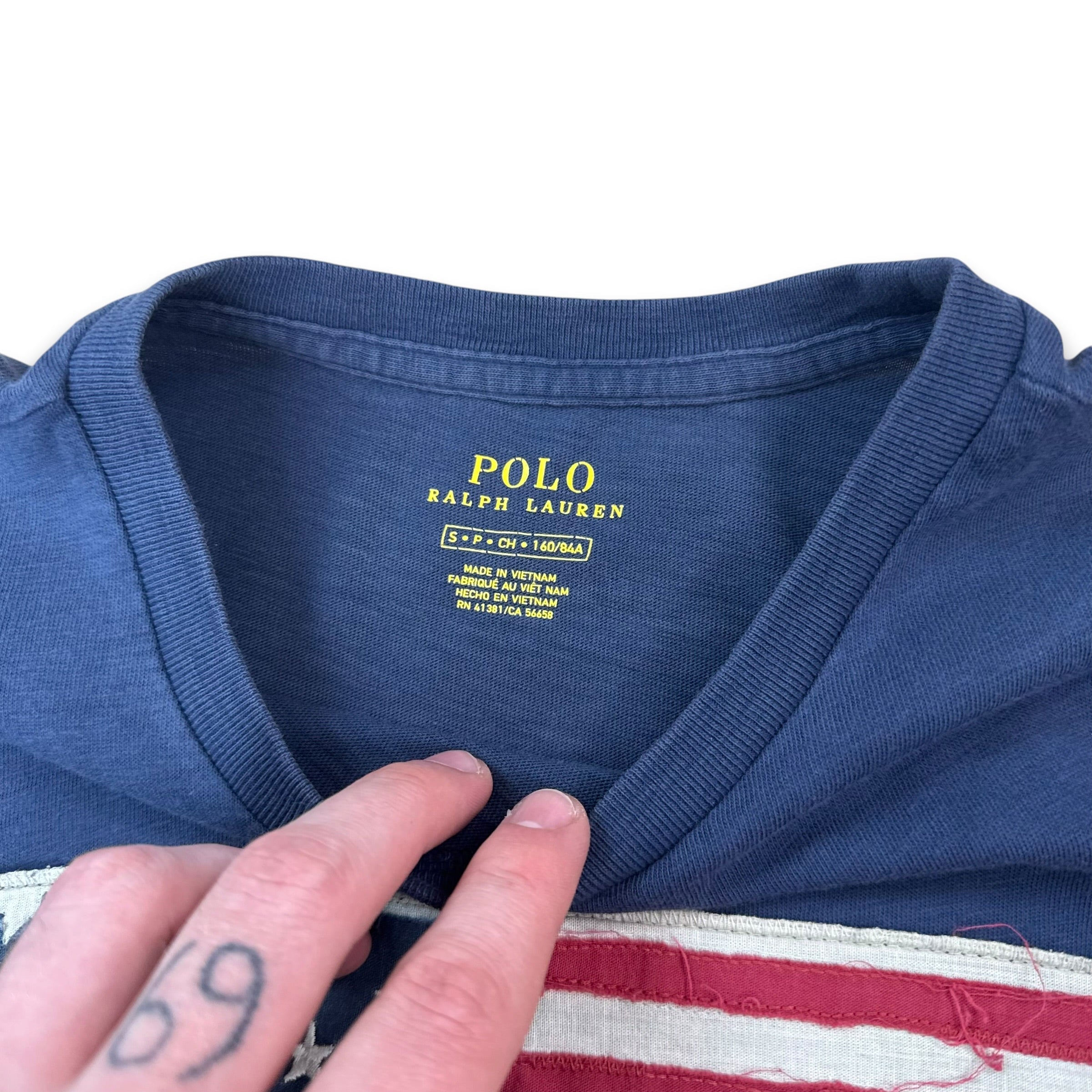 Ralph Lauren 2000's fitted USA flag tee (S)