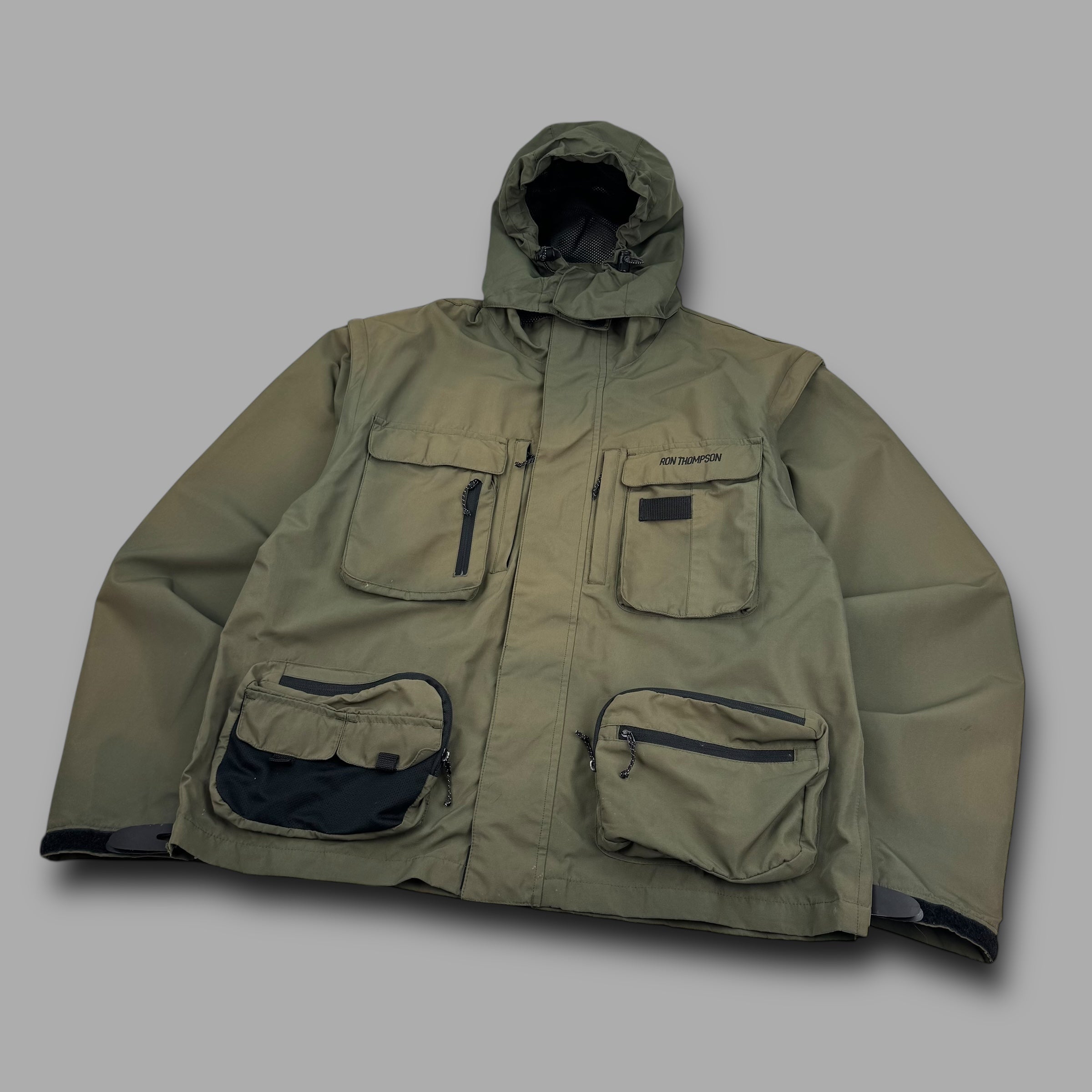 Ron Thompson 2000's technical multi-pocket wading jacket (XXL)