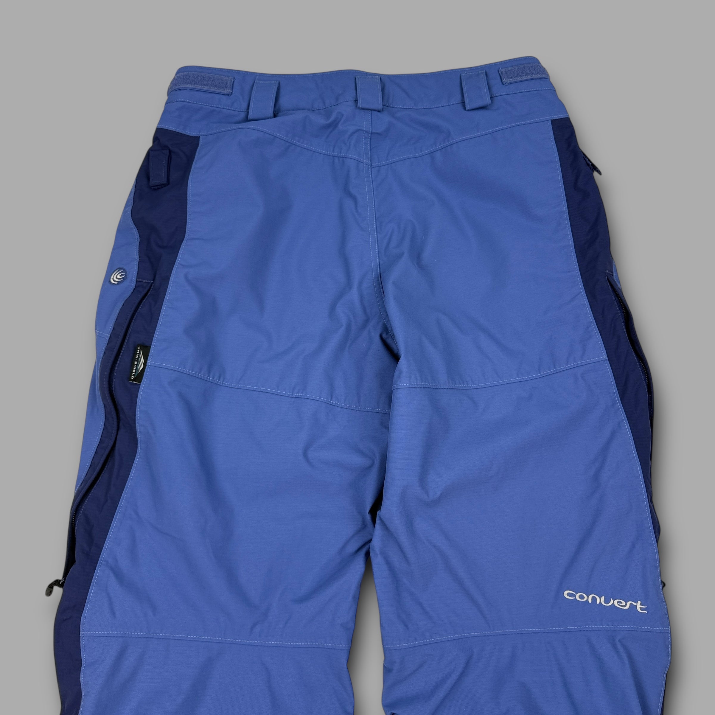 Columbia convert 2000's technical softshell ski sallopettes (L) wms