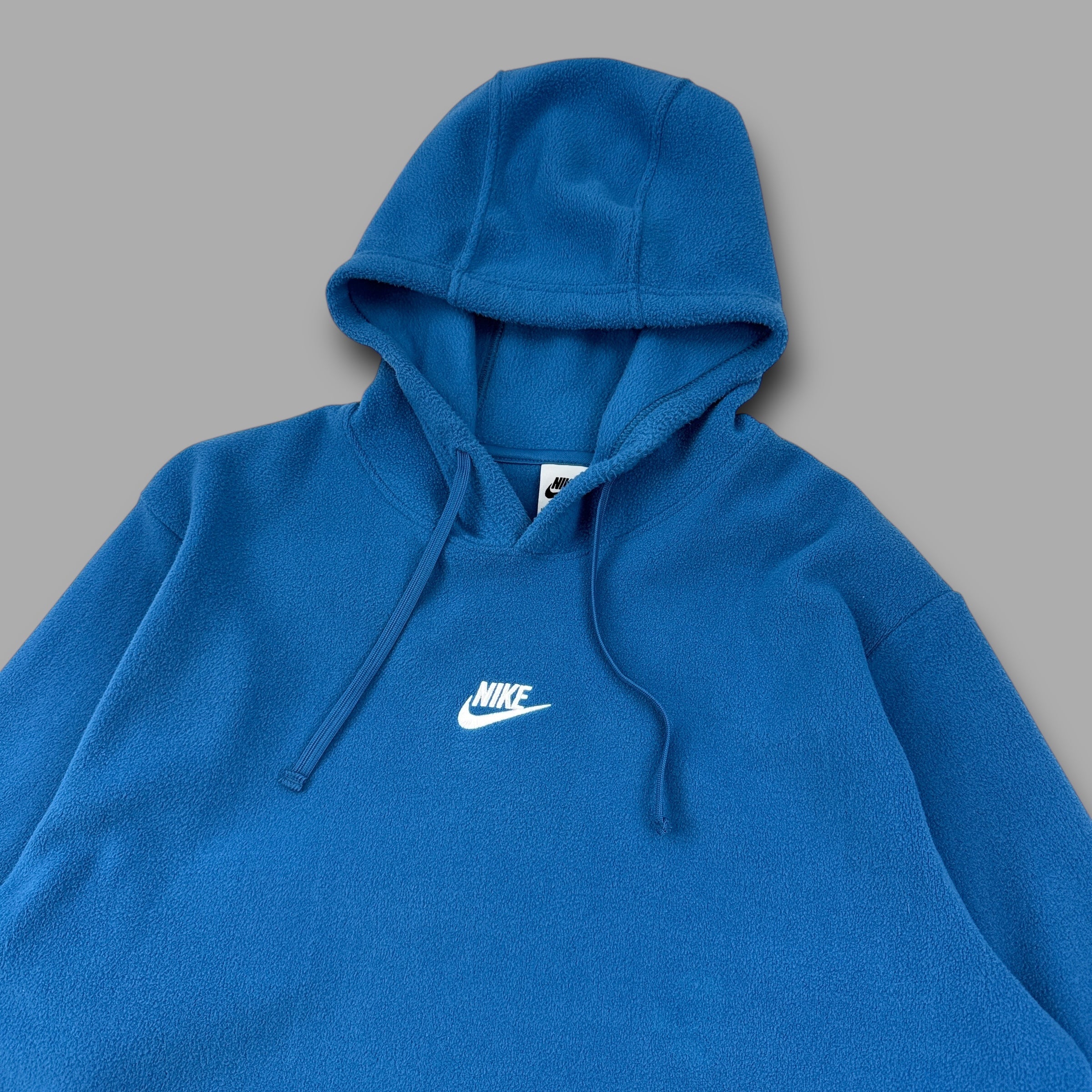 Nike embroidered centre swoosh pullover fleece hoodie (M)