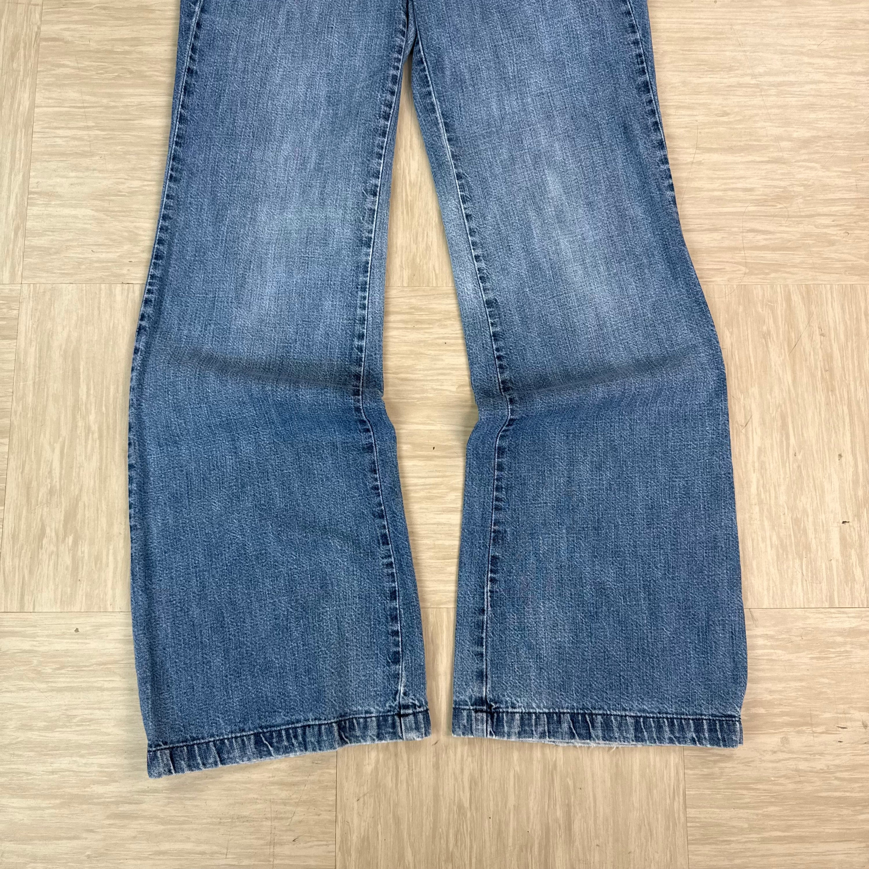 Diesel 2000's faded low waisted denim bootcut jeans (S)