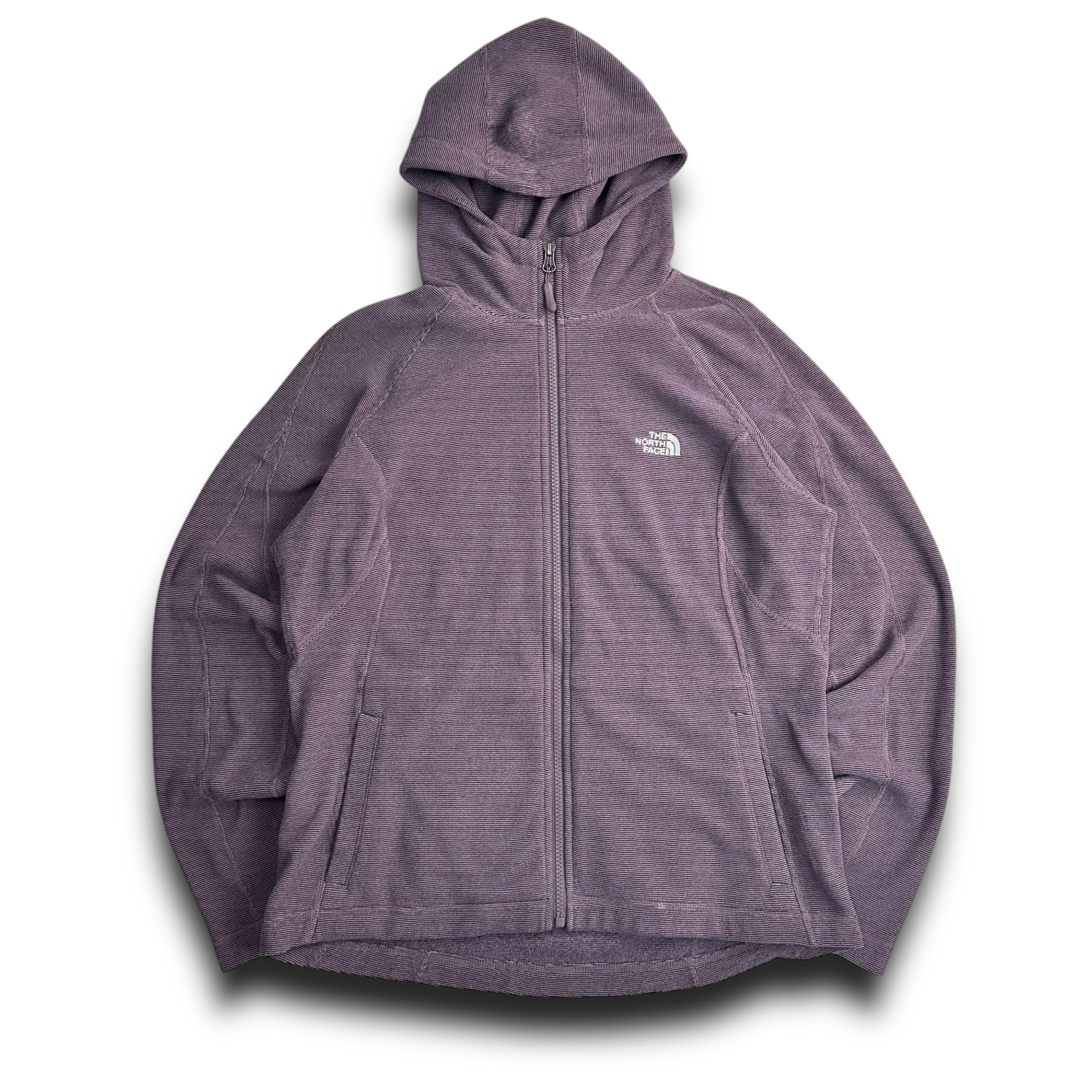 The north face 2017 polartec hooded pinstripe midlayer (L) wms