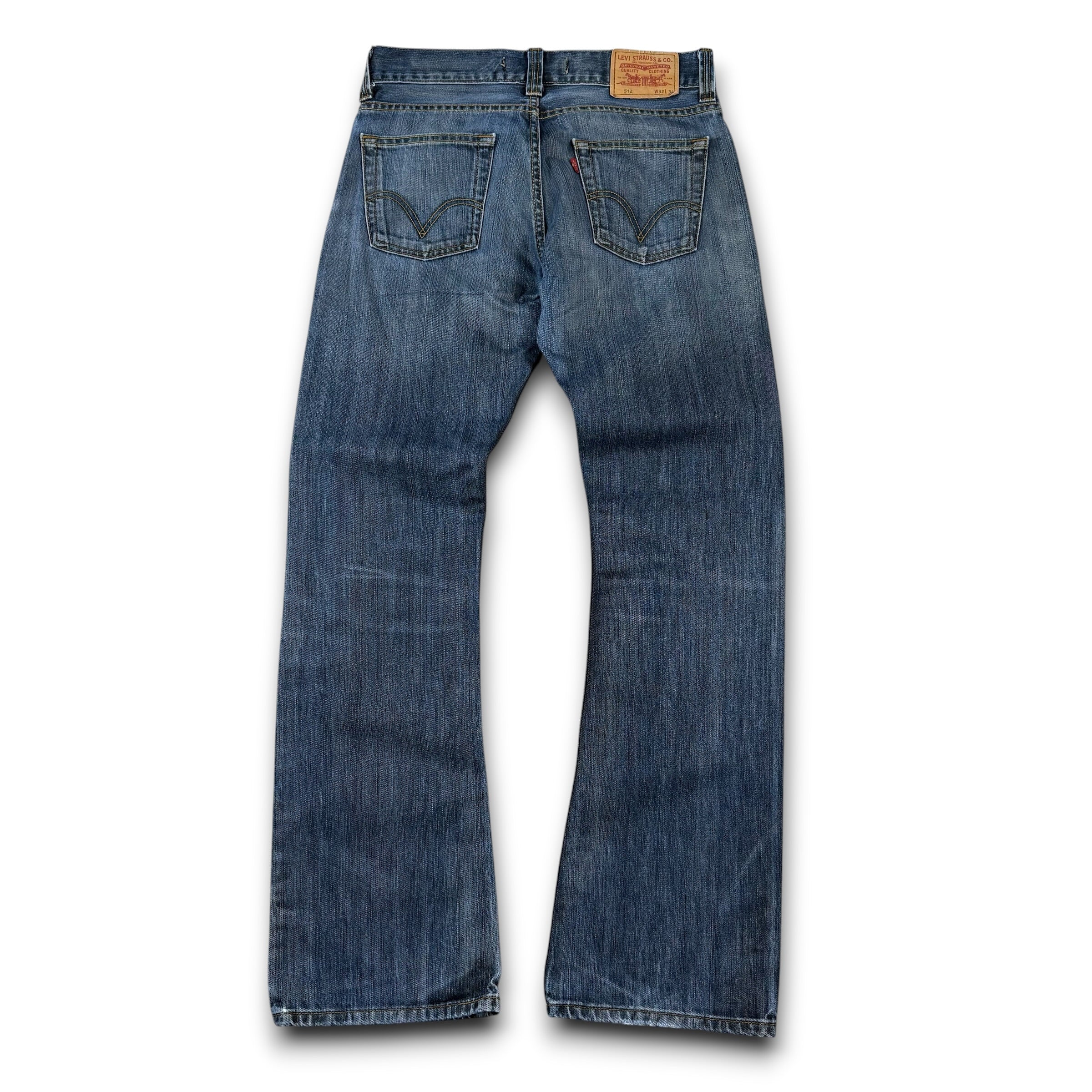 Levi's 512 2000's faded denim bootcut jeans (M-L)