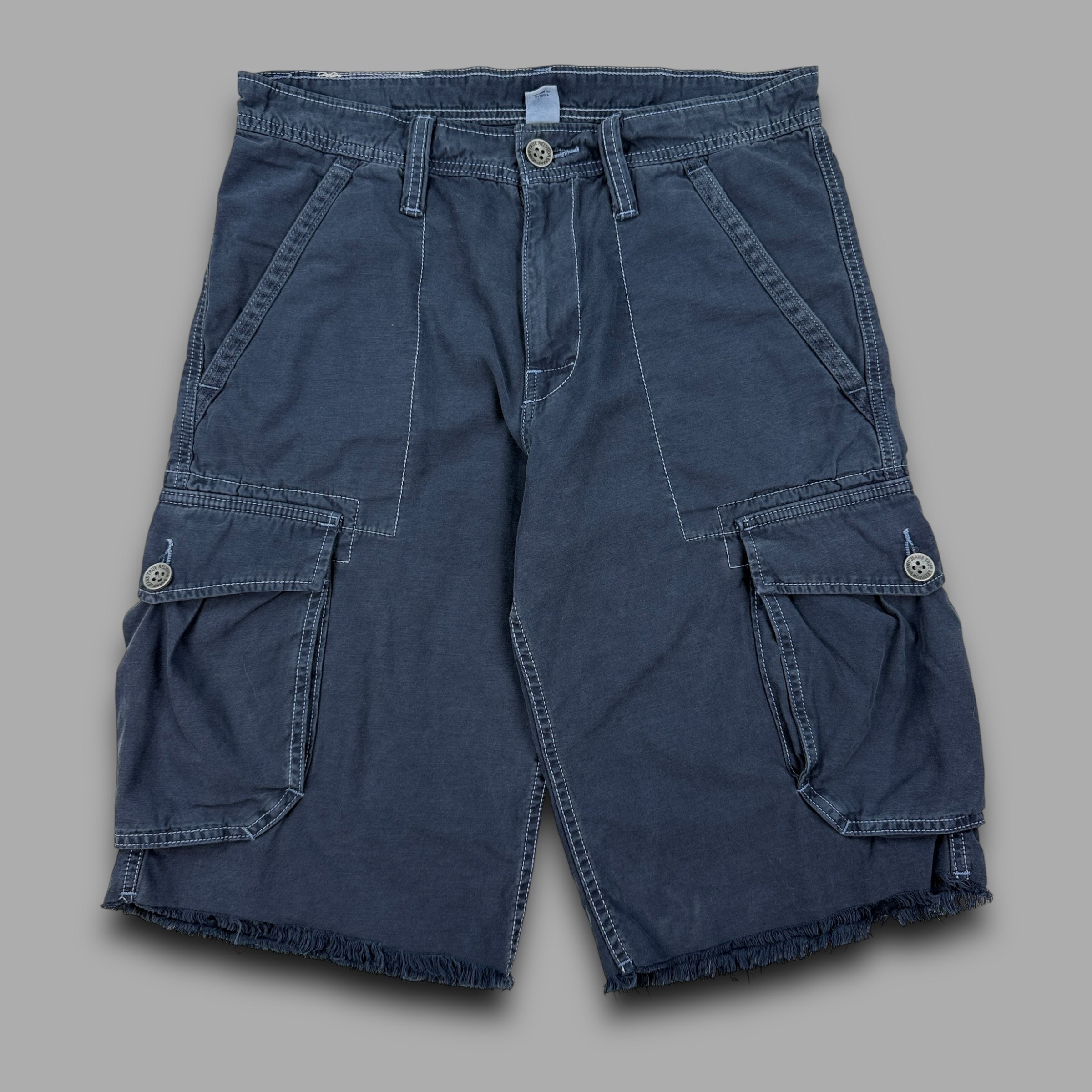 True religion 2000's embroidered baggy shorts (S)