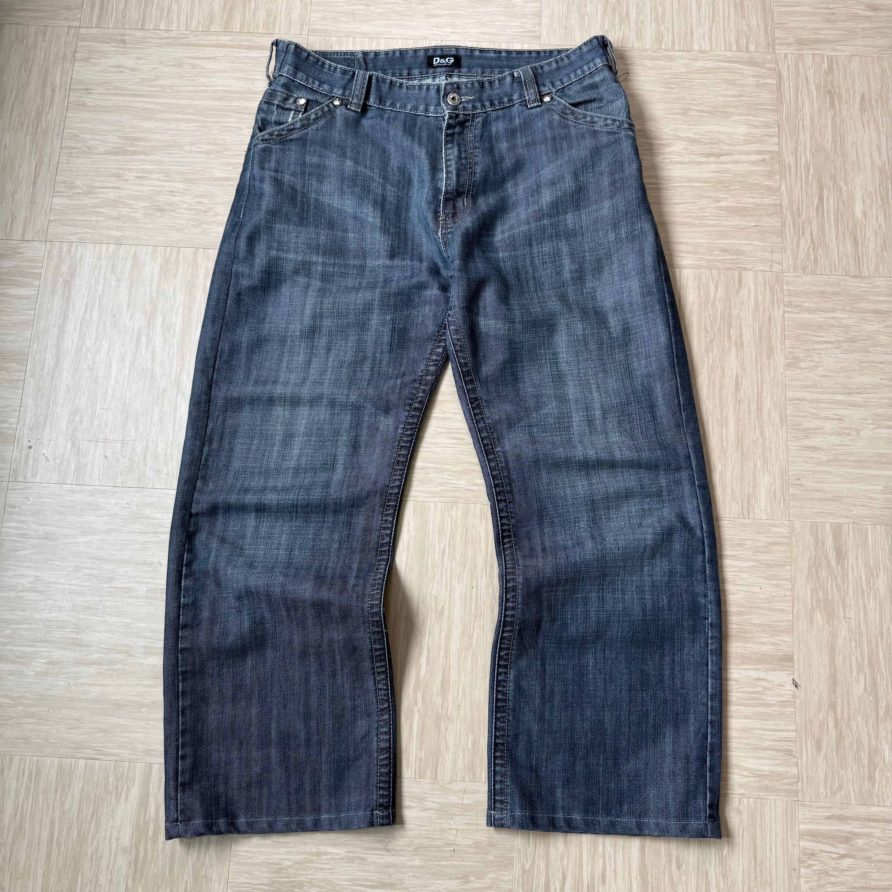 Dolce and gabbana 2000's grey denim bootcut jeans (S)