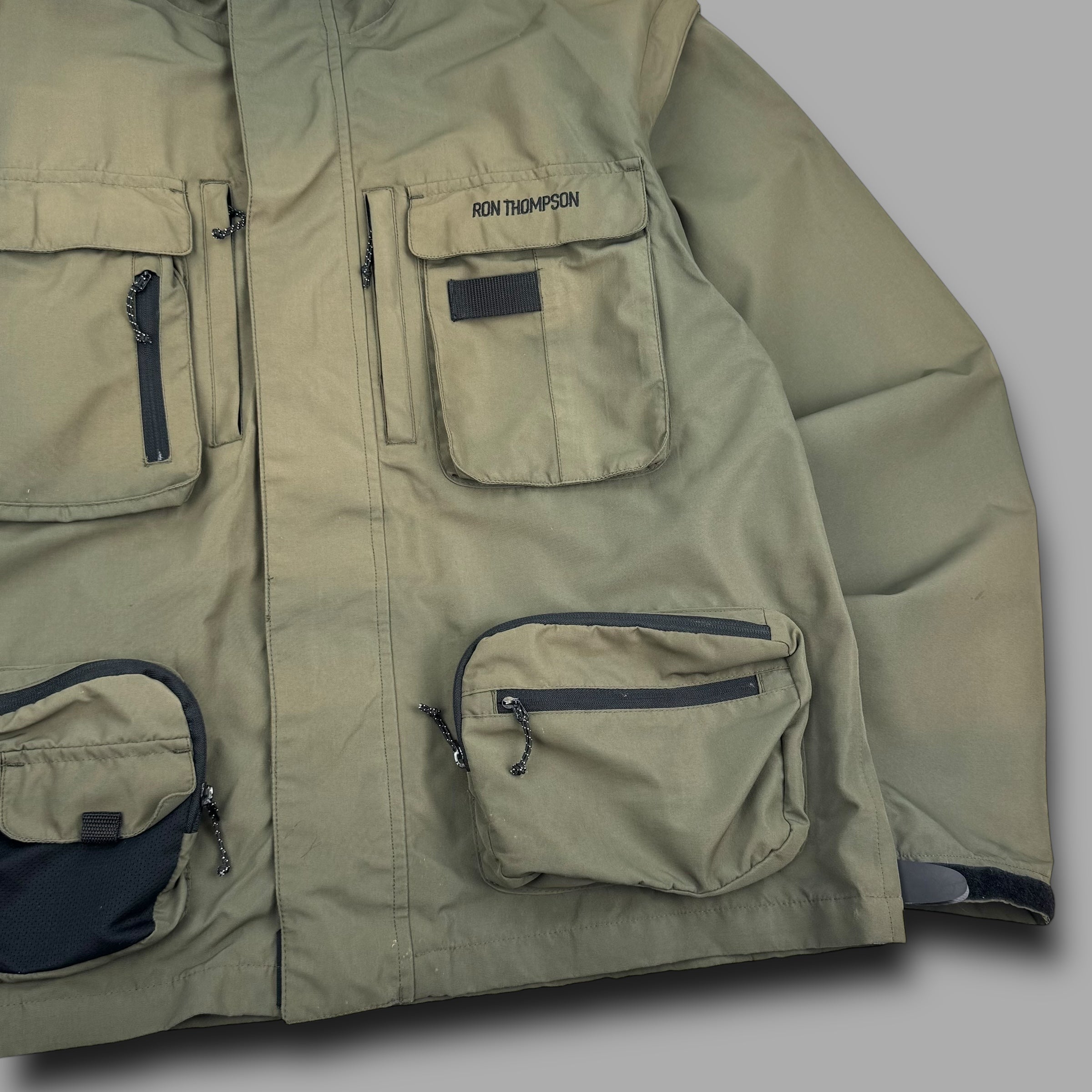Ron Thompson 2000's technical multi-pocket wading jacket (XXL)