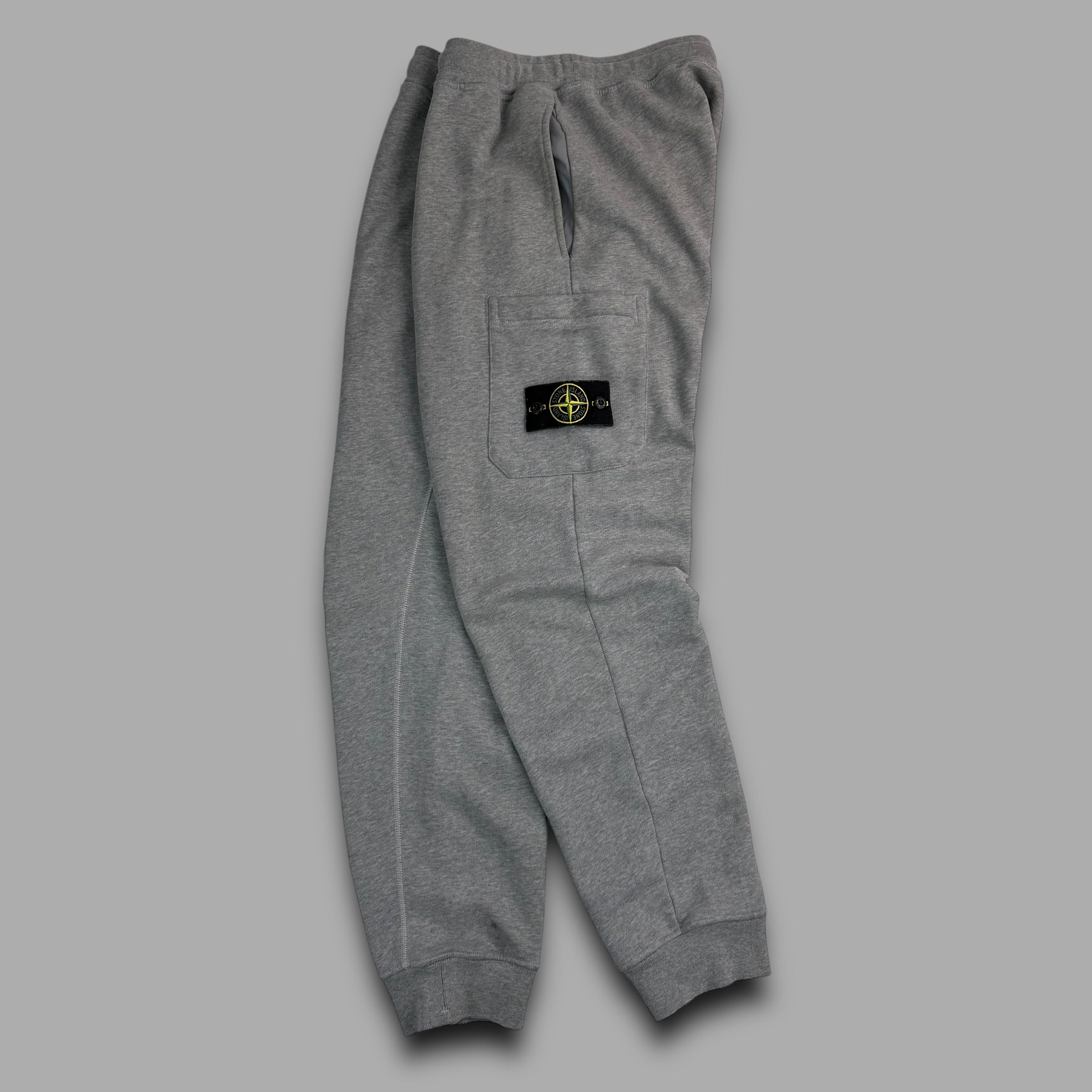 Stone island straight leg grey joggers (S)