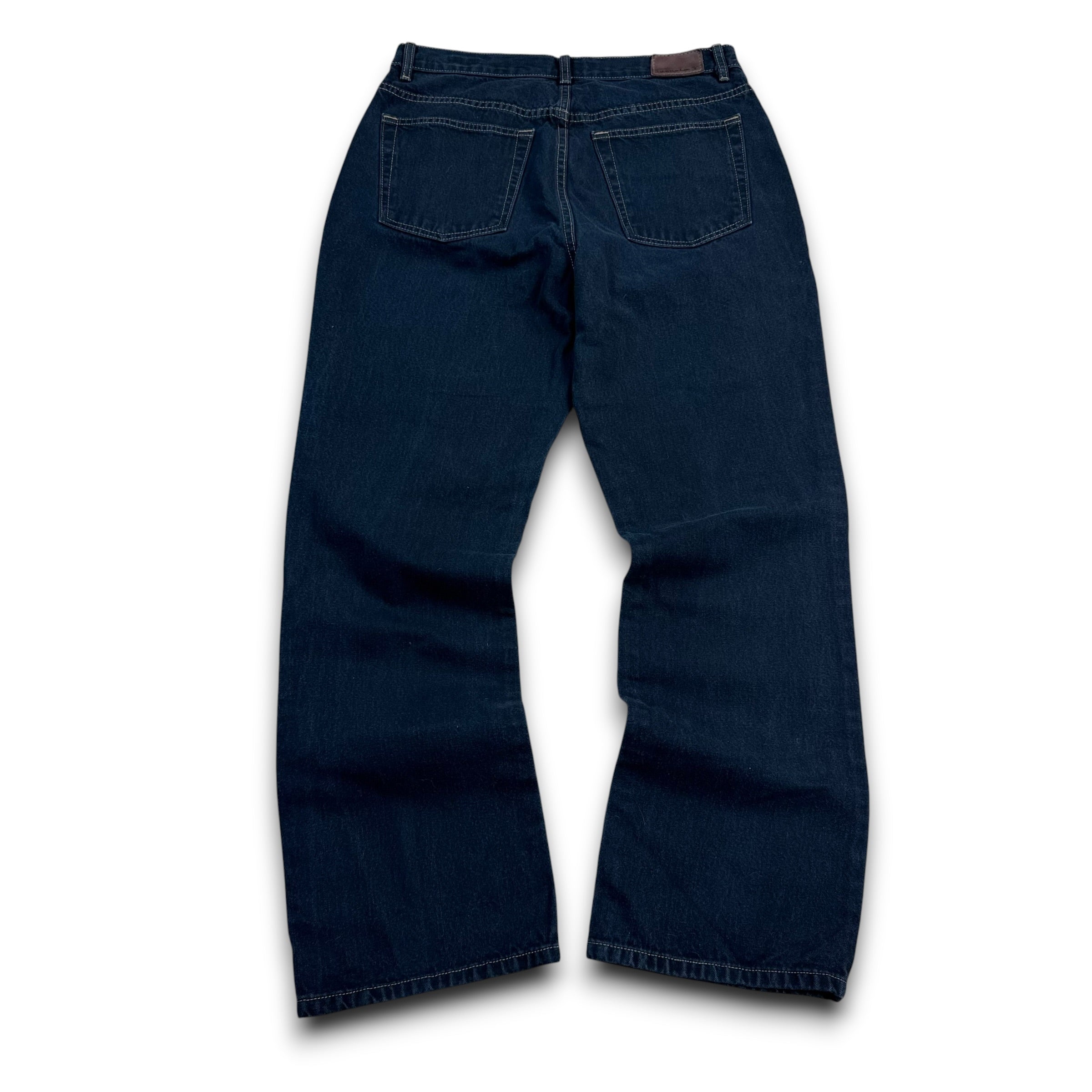 Calvin Klein 2000's black relaxed denim bootcut jeans (S)