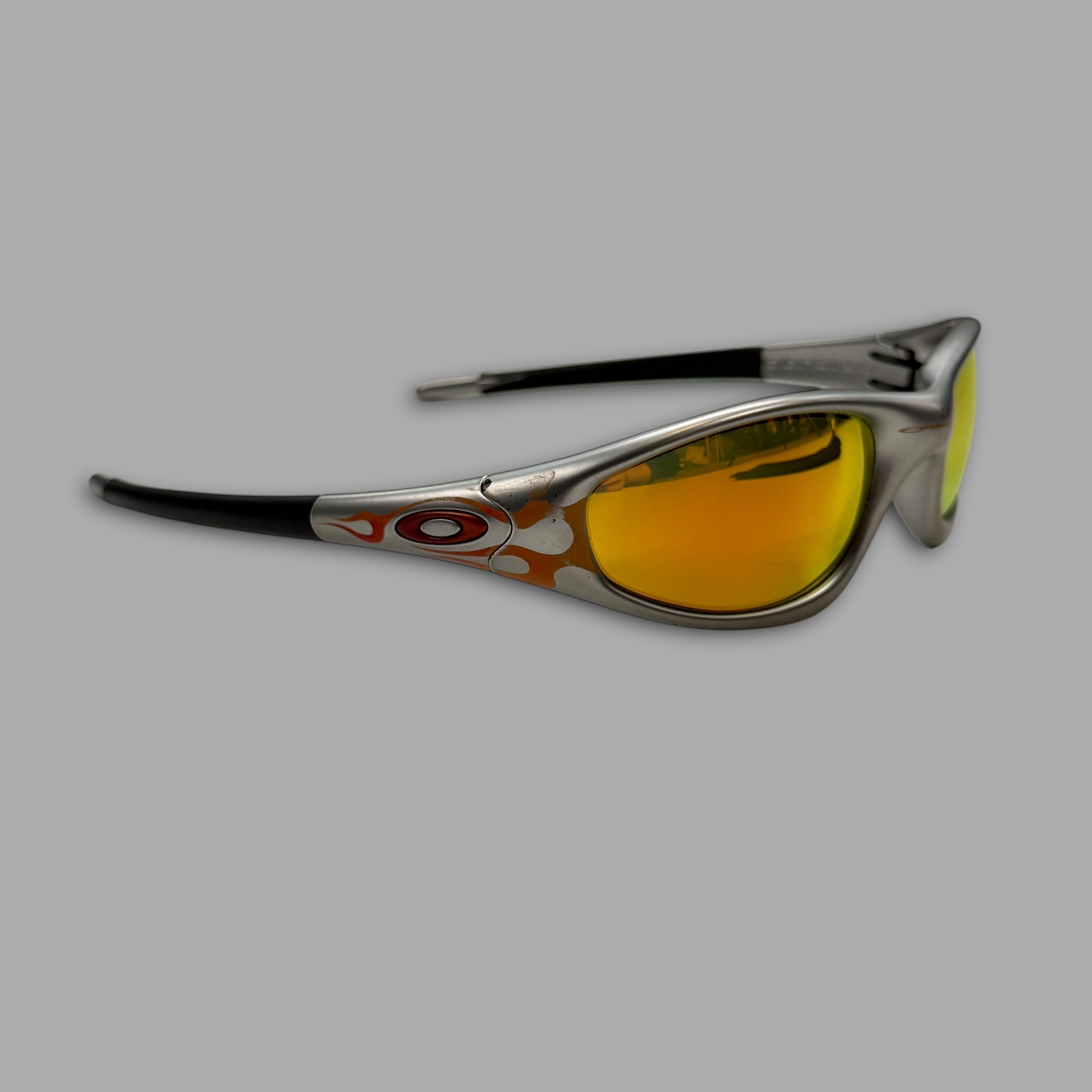 Oakley 1999 straight jacket flame red iridium (OS)