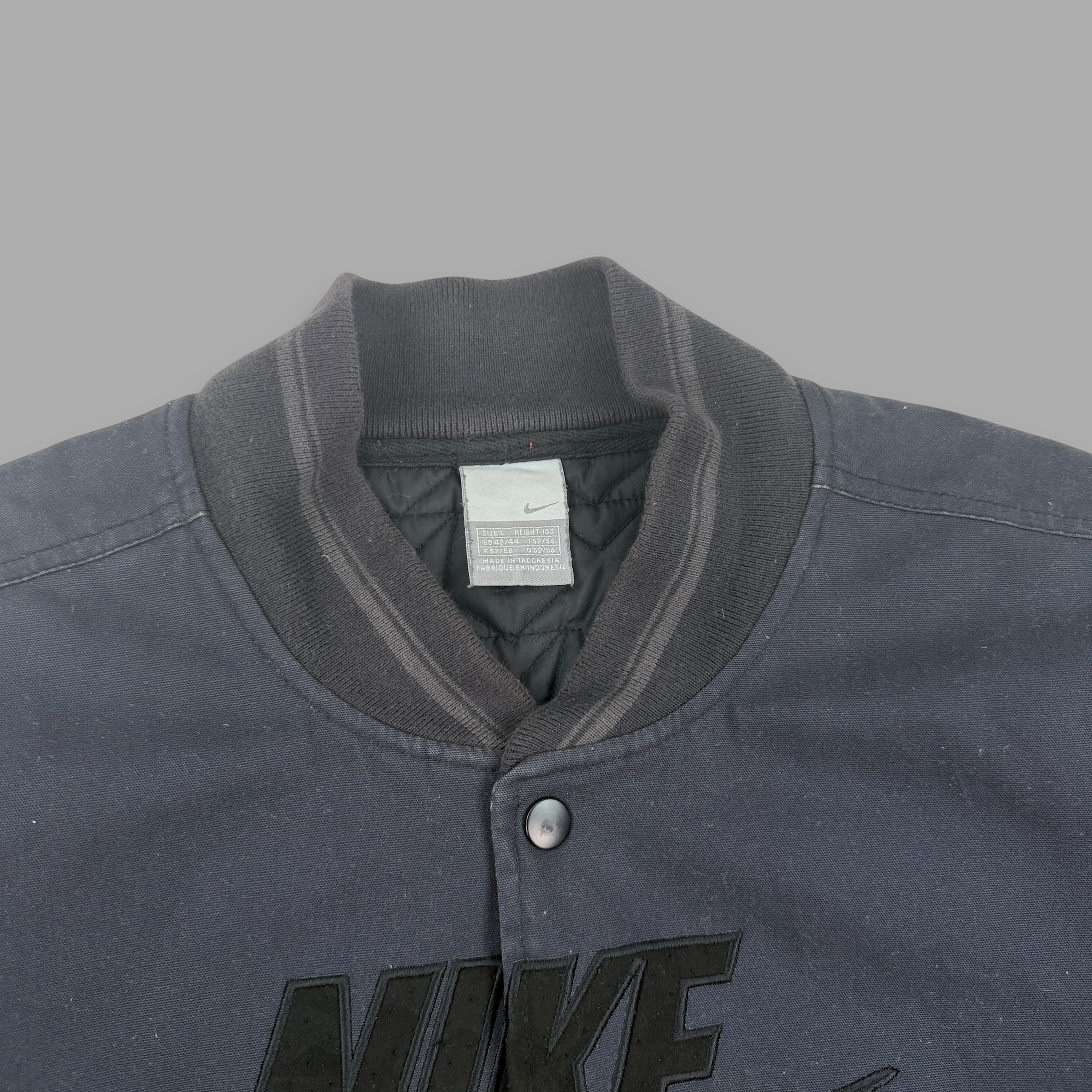 Nike airmax 2000's technical button-up bomber jacket (L)