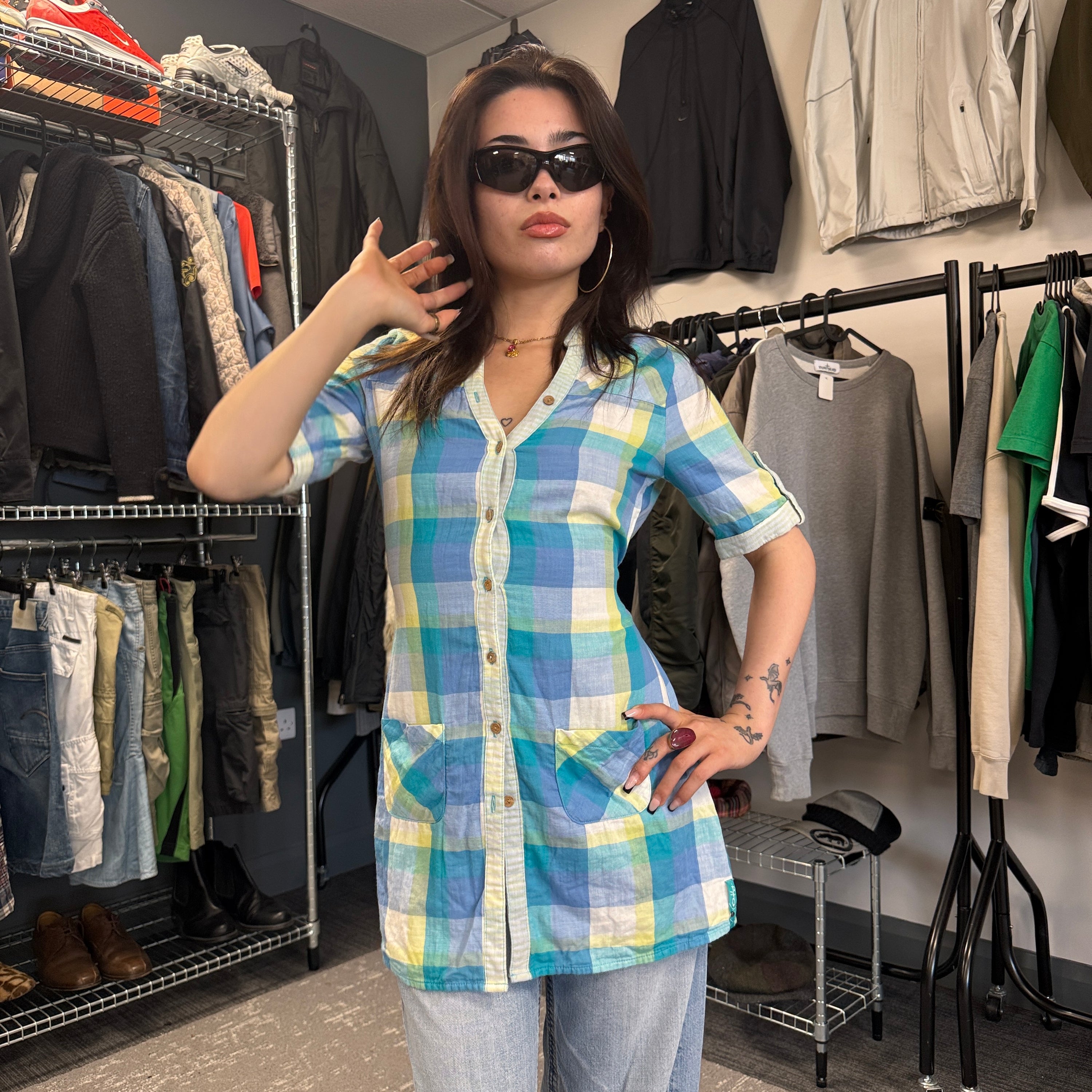 Oakley 2011 plaid mini dress (XS) wms