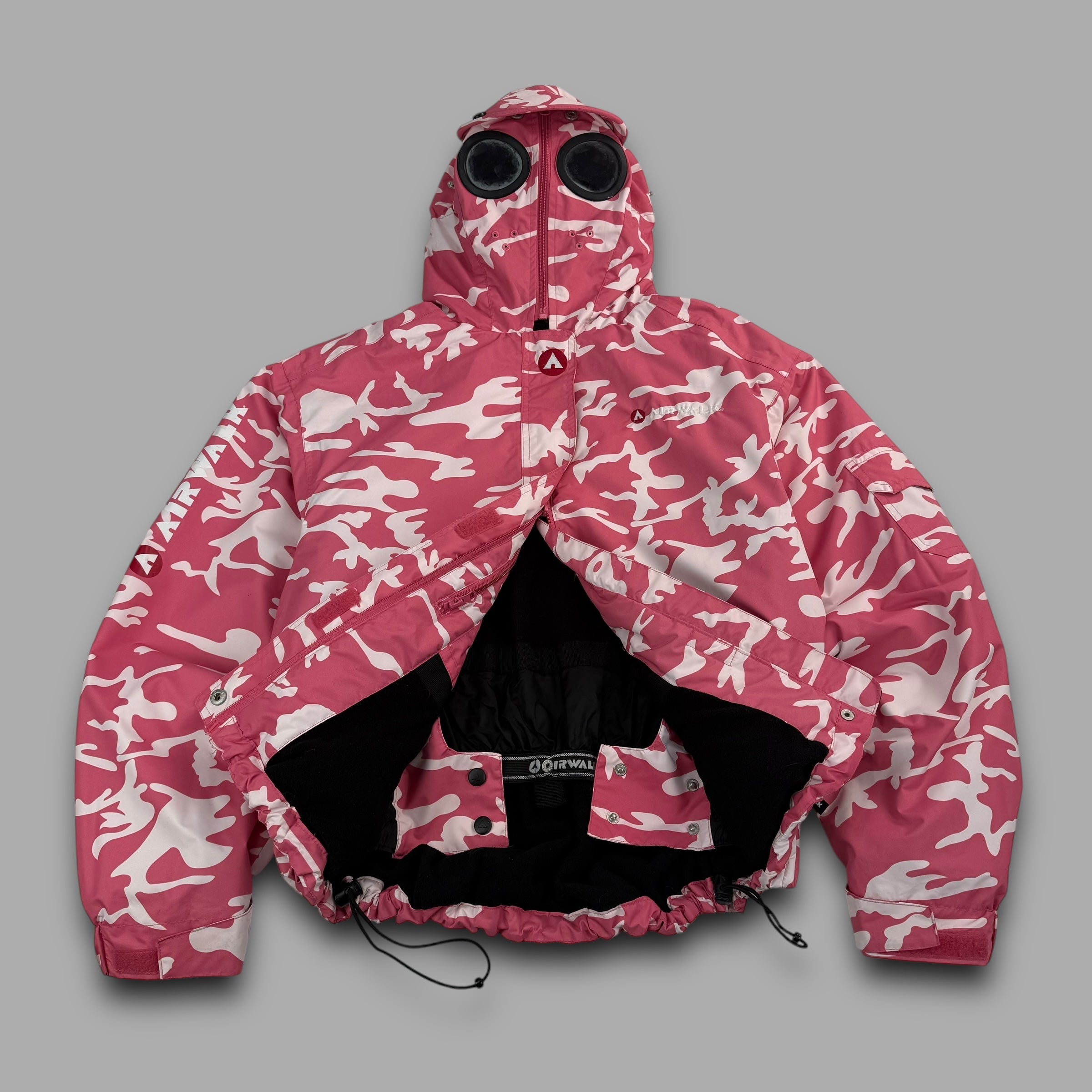 Airwalk 2000's technical camo goggle ski jacket (S)