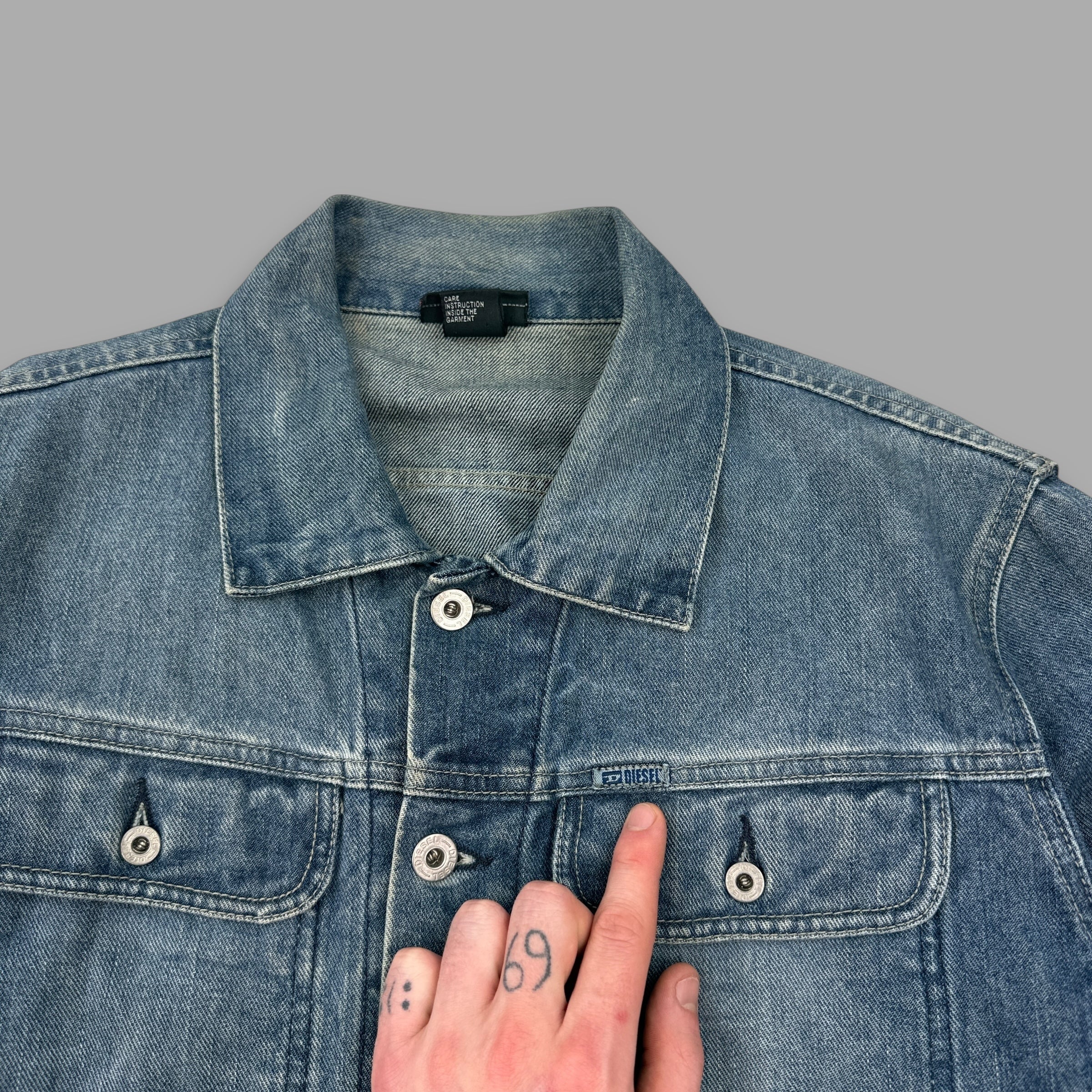 Diesel 2000's made in Italy button up denim jacket (M)