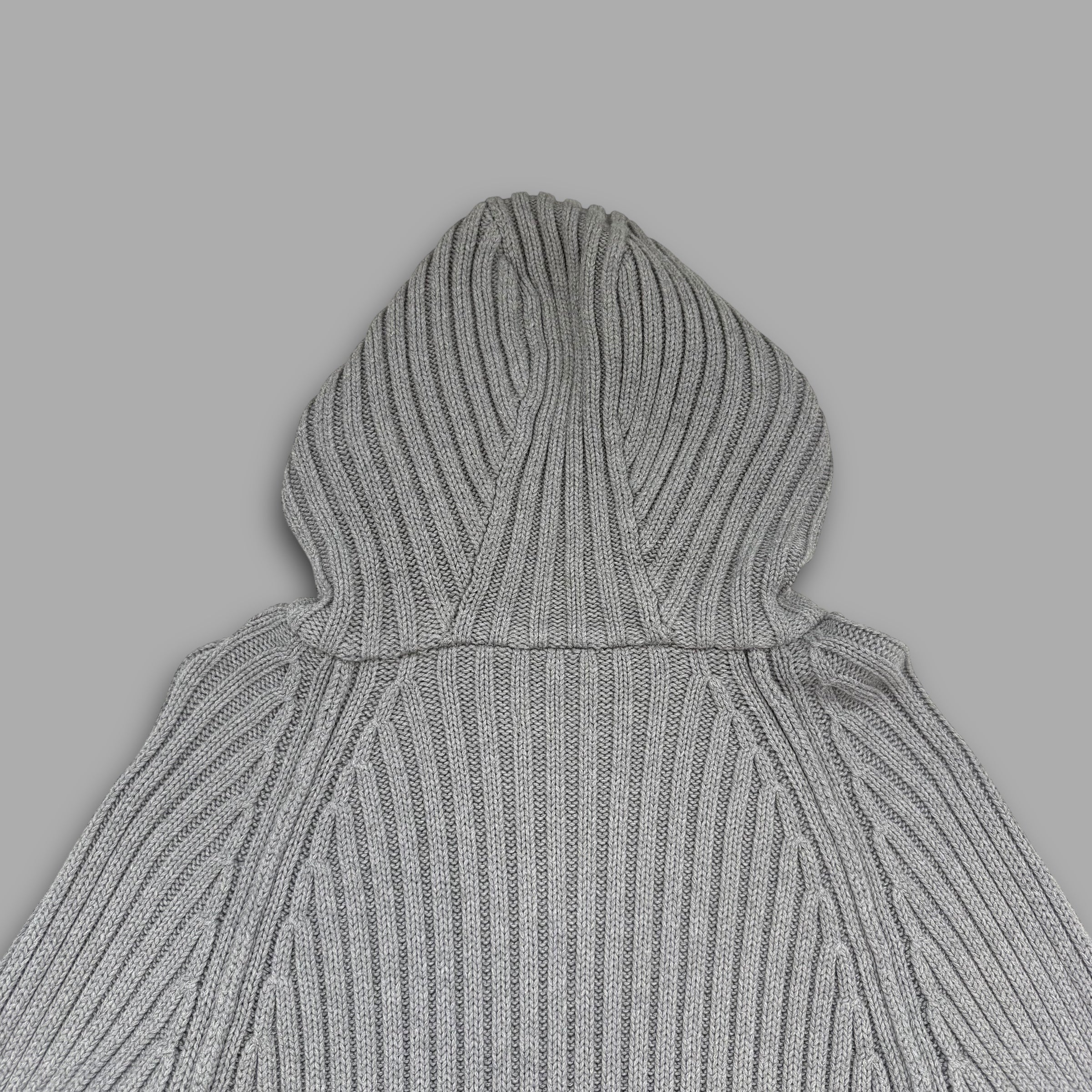 Schott NYC 2000's balaclava knit asymmetrical zip pullover jacket (L)