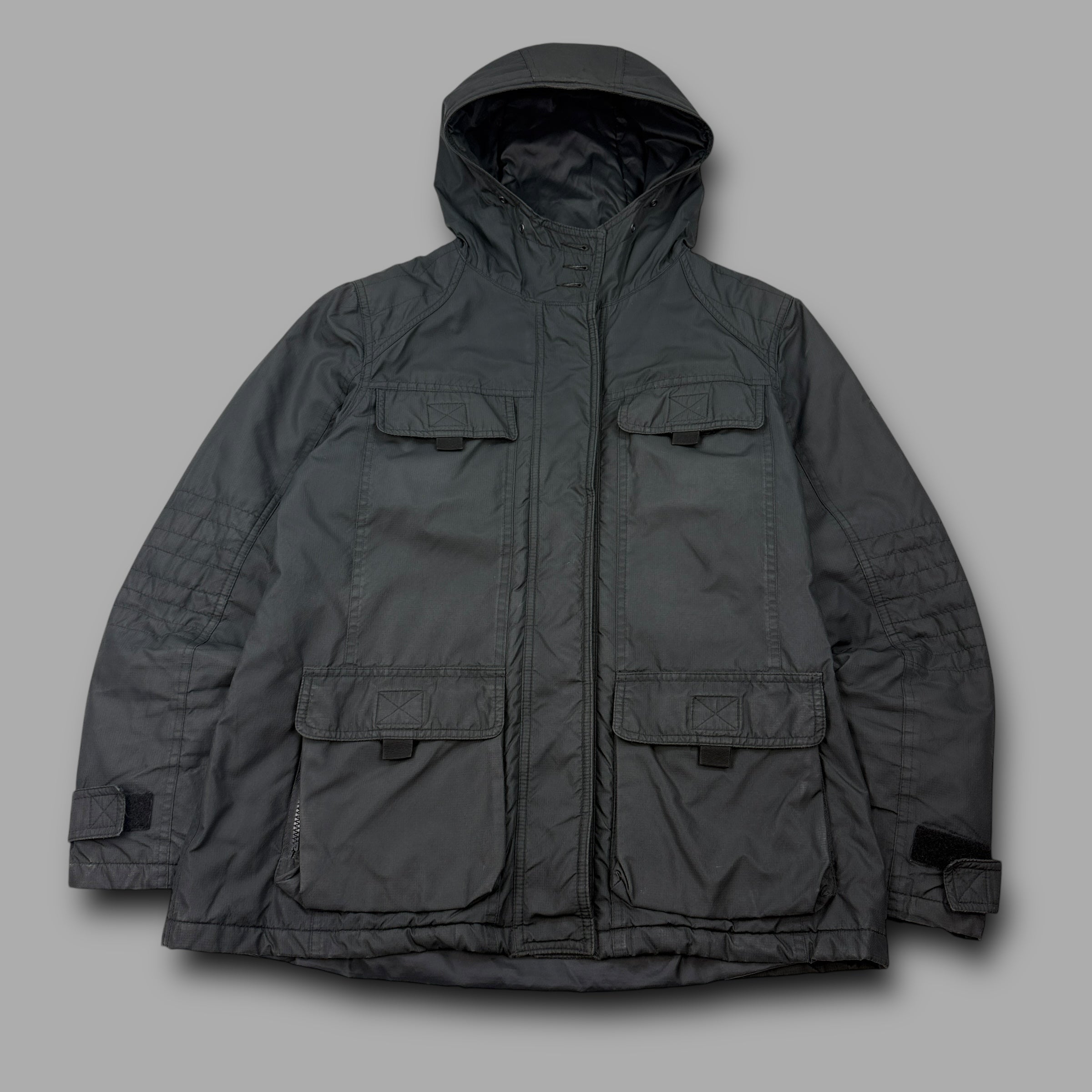 Dolce and gabanna 2000's technical multi-pocket nylon parka jacket (S-M)