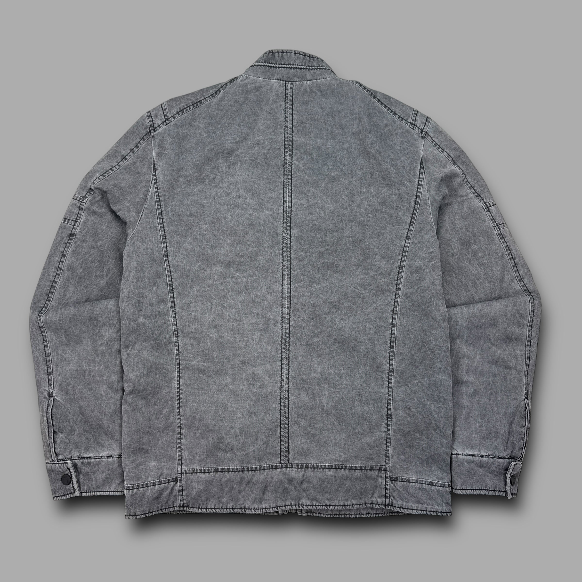 Guess 2000's technical washed contrast stitch coach jacket (M)