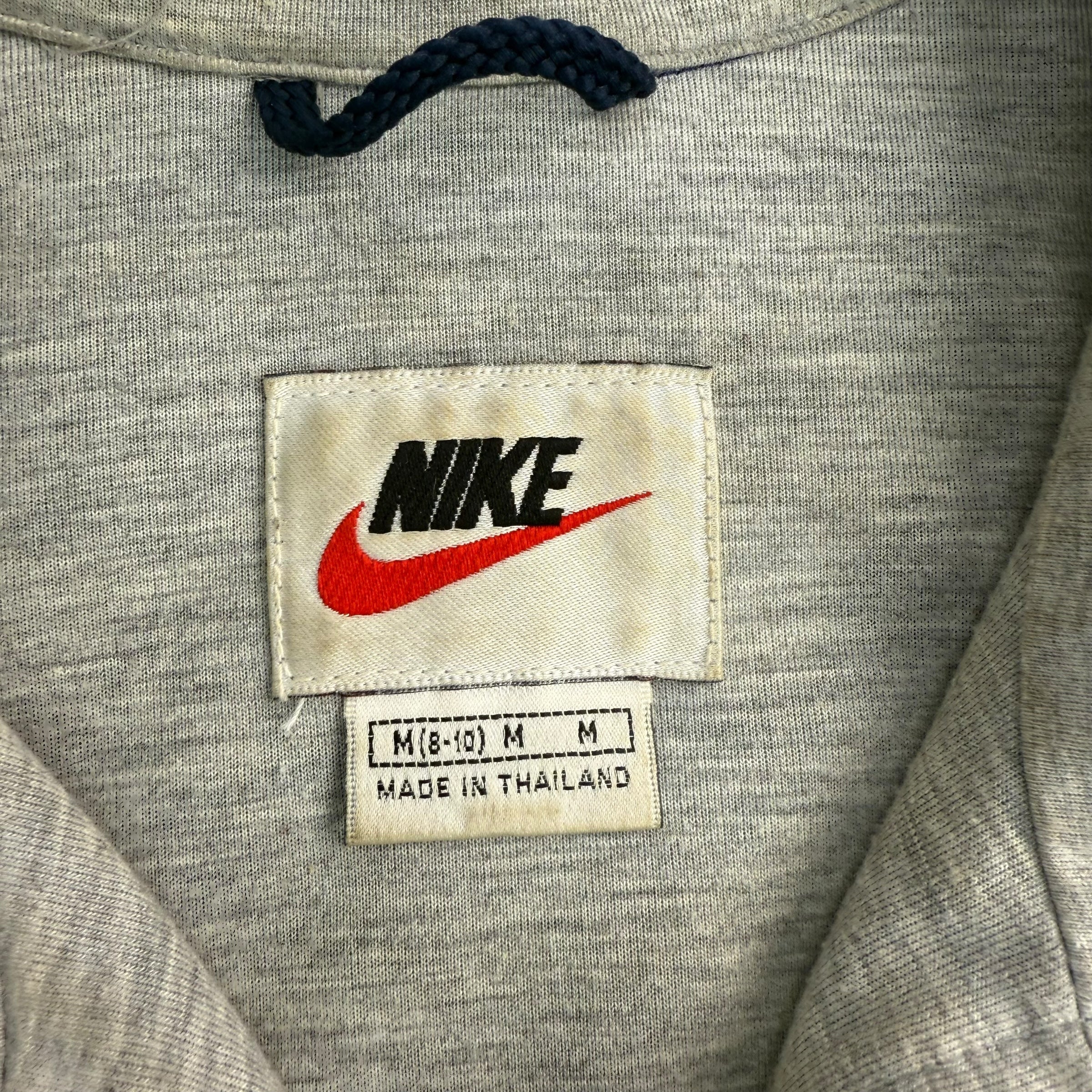 Nike 1990's packable full zip cropped nylon windbreaker (S)