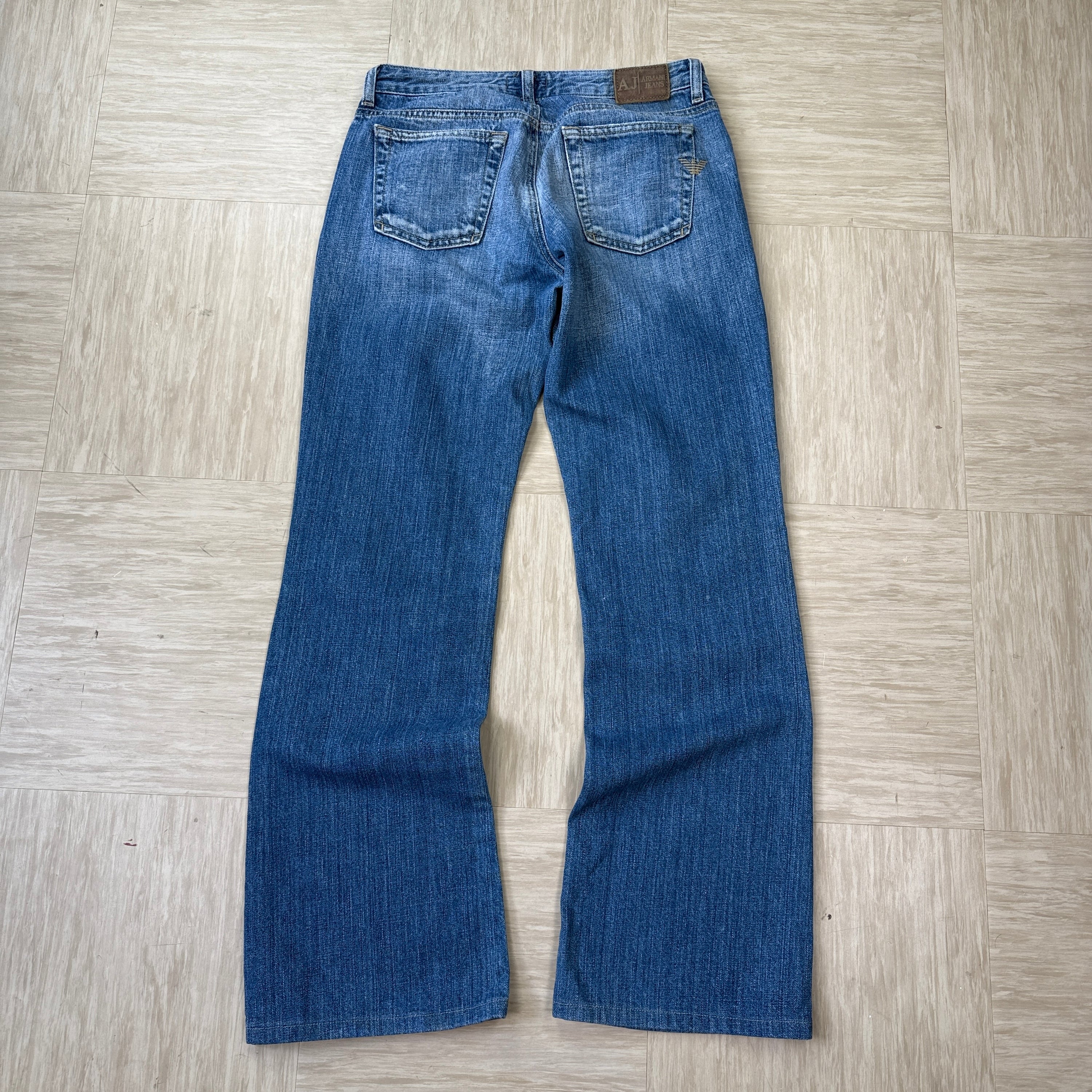 Armani 2000's relaxed bootcut denim jeans (S)