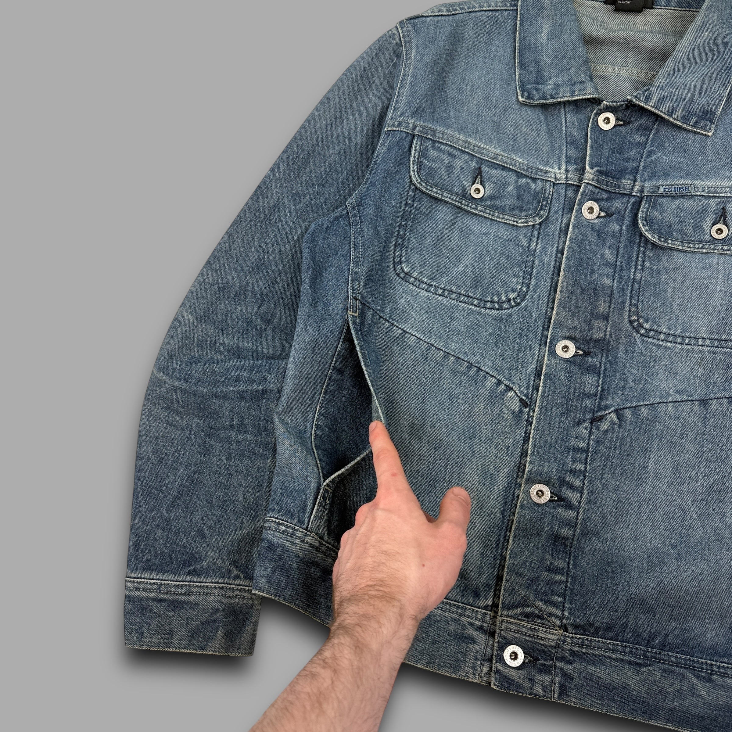 Diesel 2000's made in Italy button up denim jacket (M)