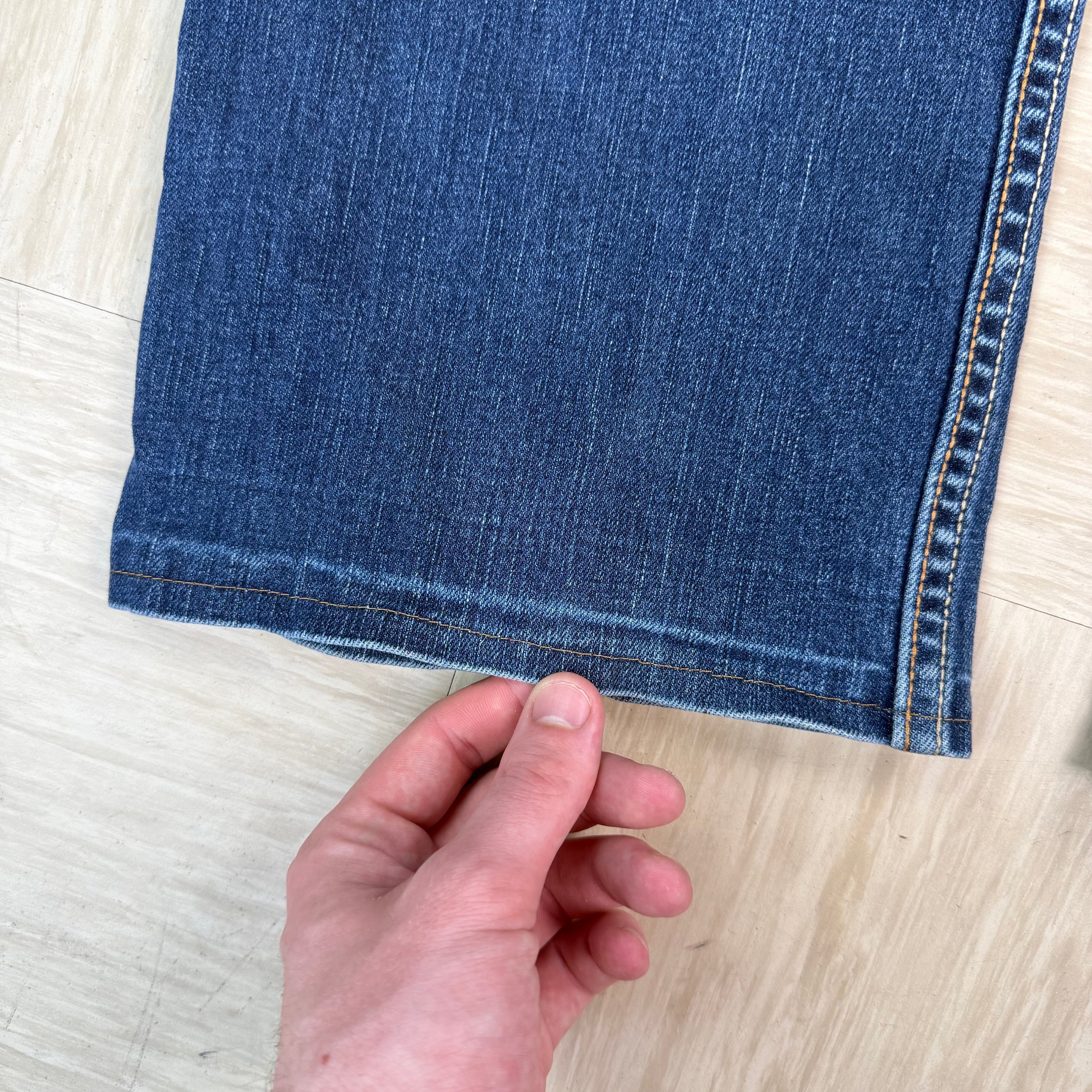 Levi's 527 2000's relaxed bootcut worn denim jeans (S)