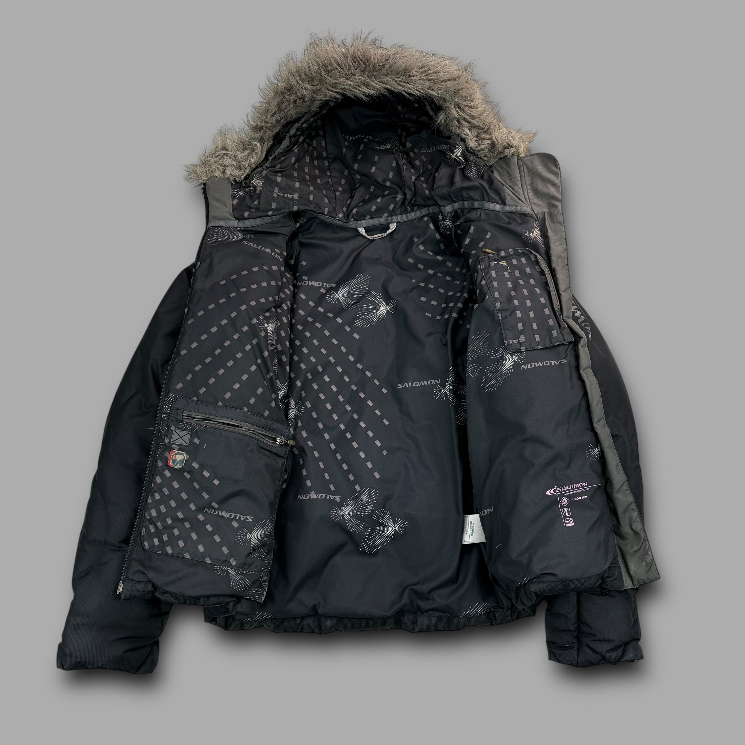 Salomon 2006 downfilled panelled puffer jacket (S) wms