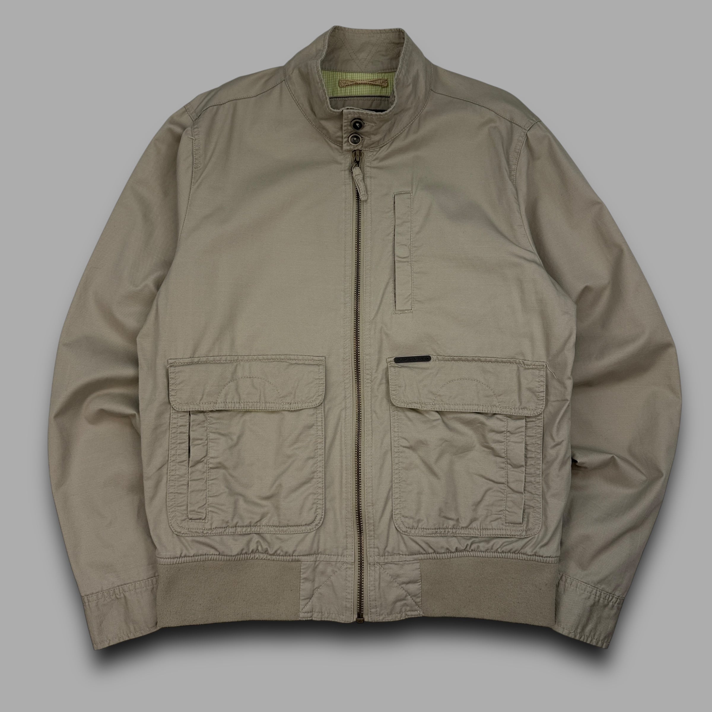 Quiksilver 2000's technical dual pocket harrington coach jacket (M)