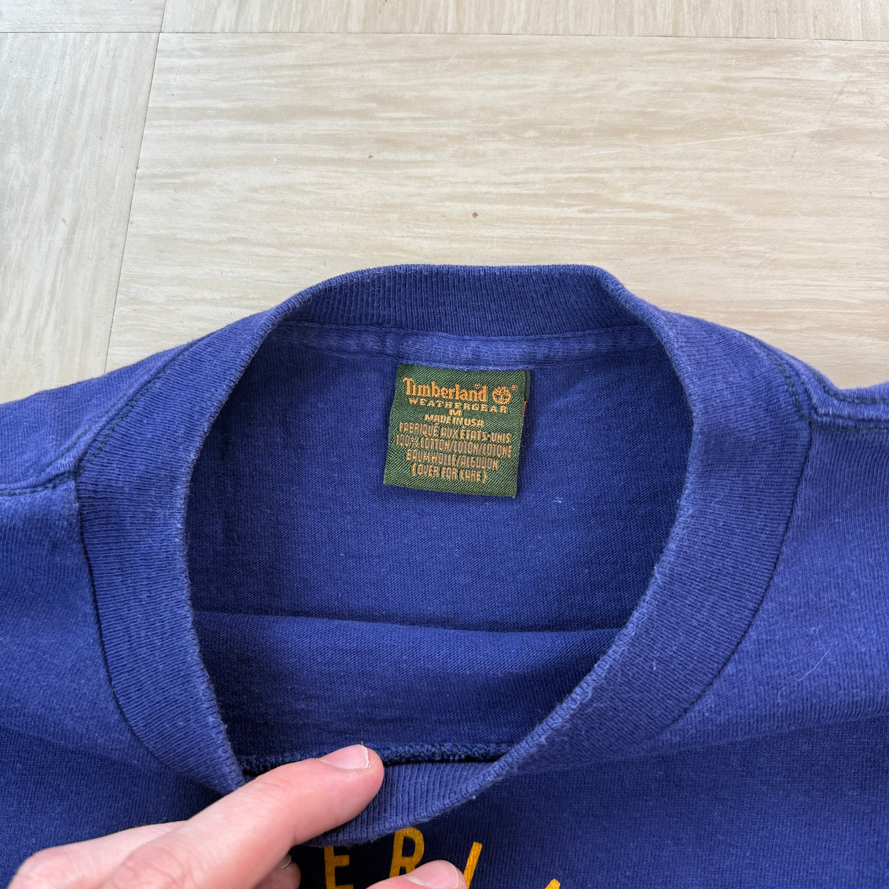 Timberland 1990's reflective graphic sellout tee (M)