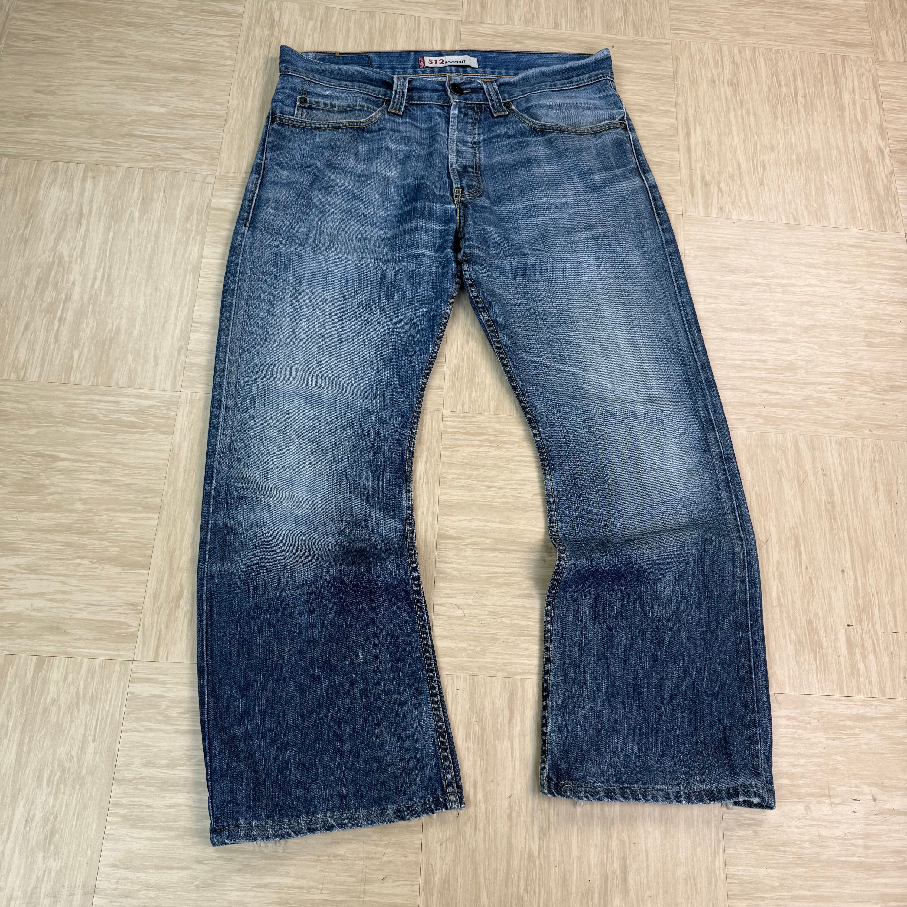 Levi's 512 2000's faded denim bootcut jeans (S)