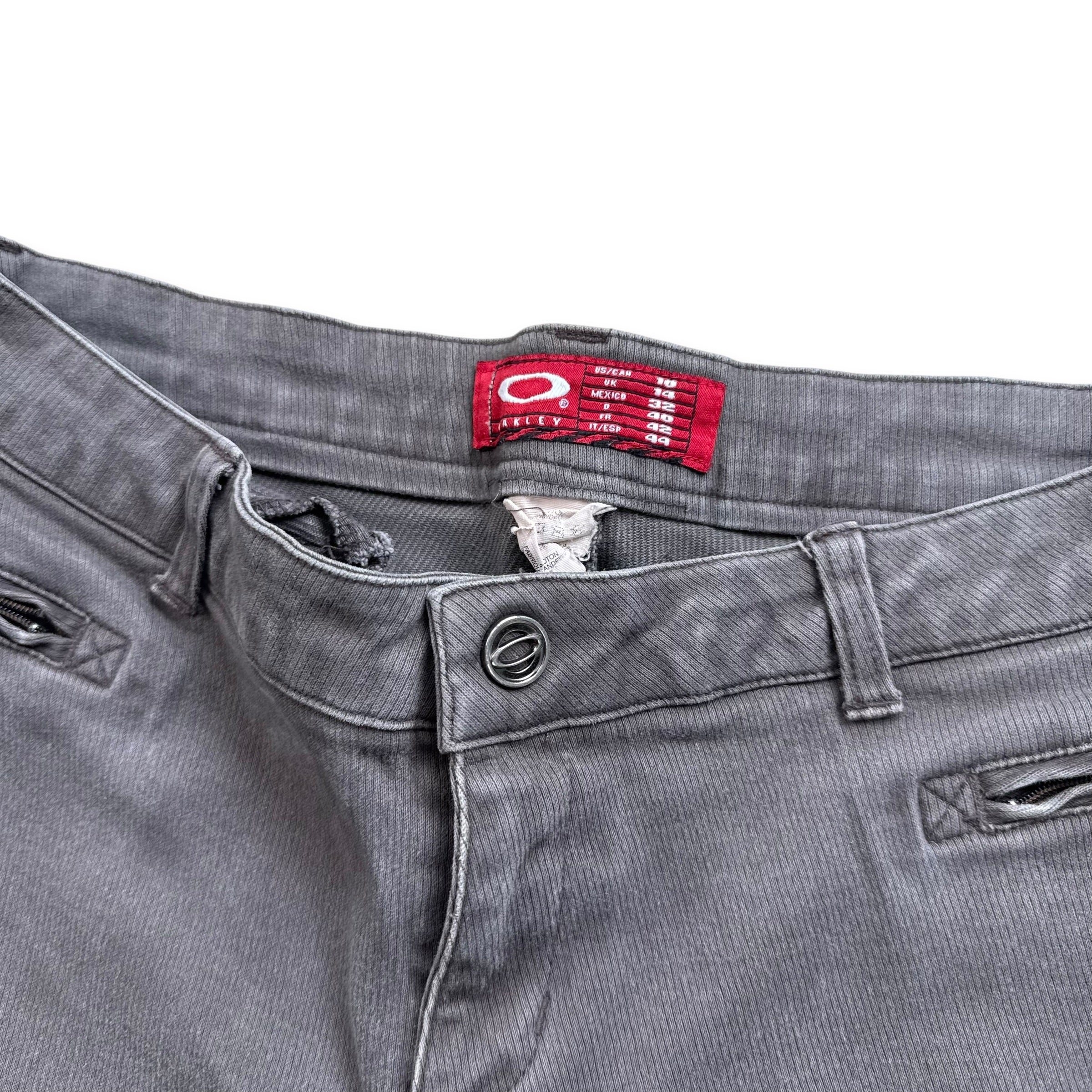 Oakley 2000's technical expandable zip off flare denim jeans (S)