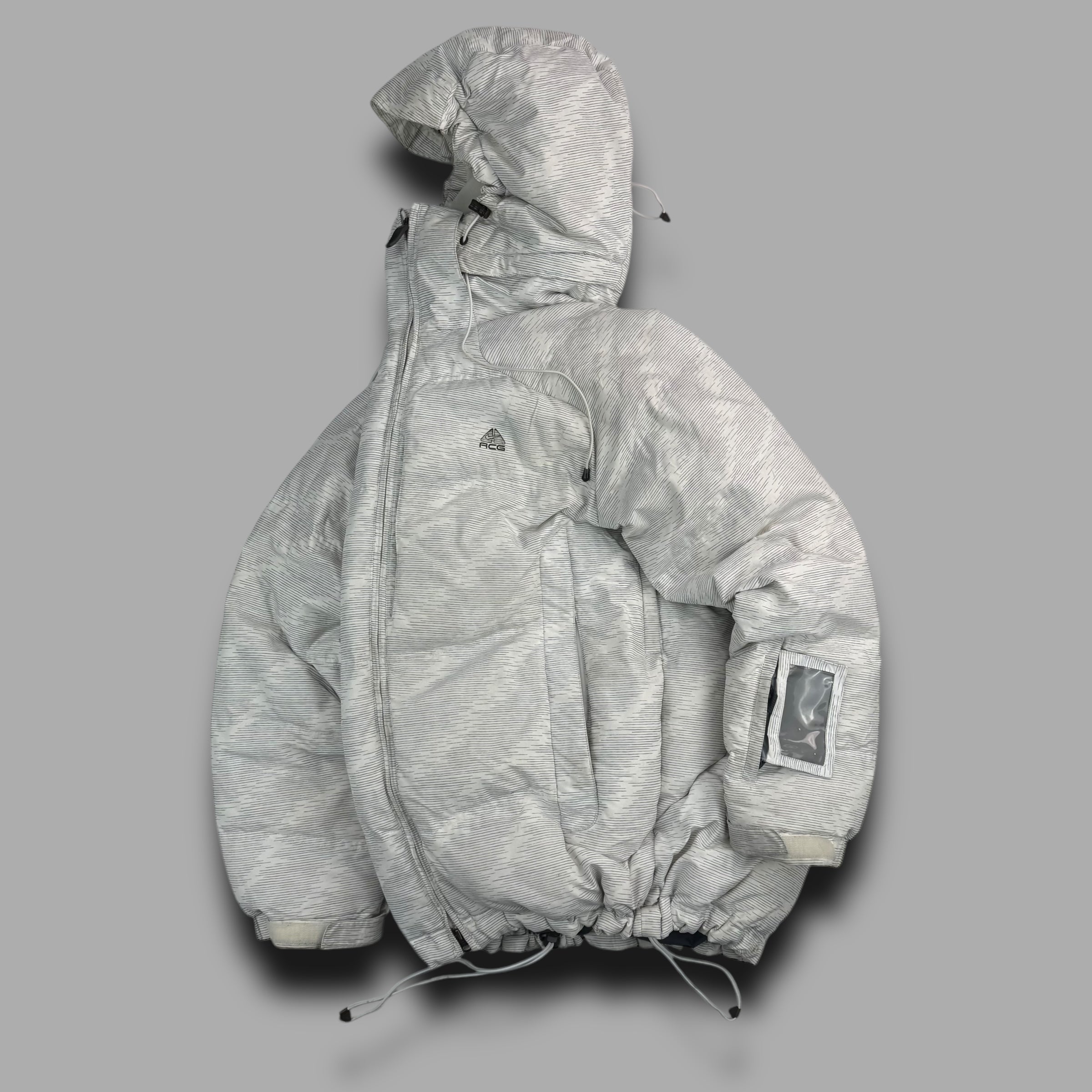 Nike ACG 2000's technical monogram 650 down-filled ski puffer jacket (M-L)