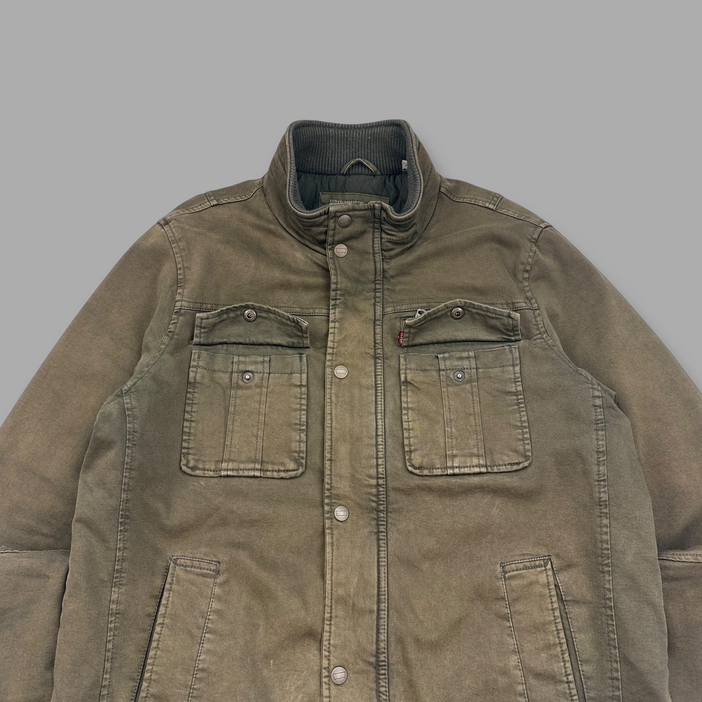 Levi's 2000's technical dual pocket zip-up biker style jacket (M)