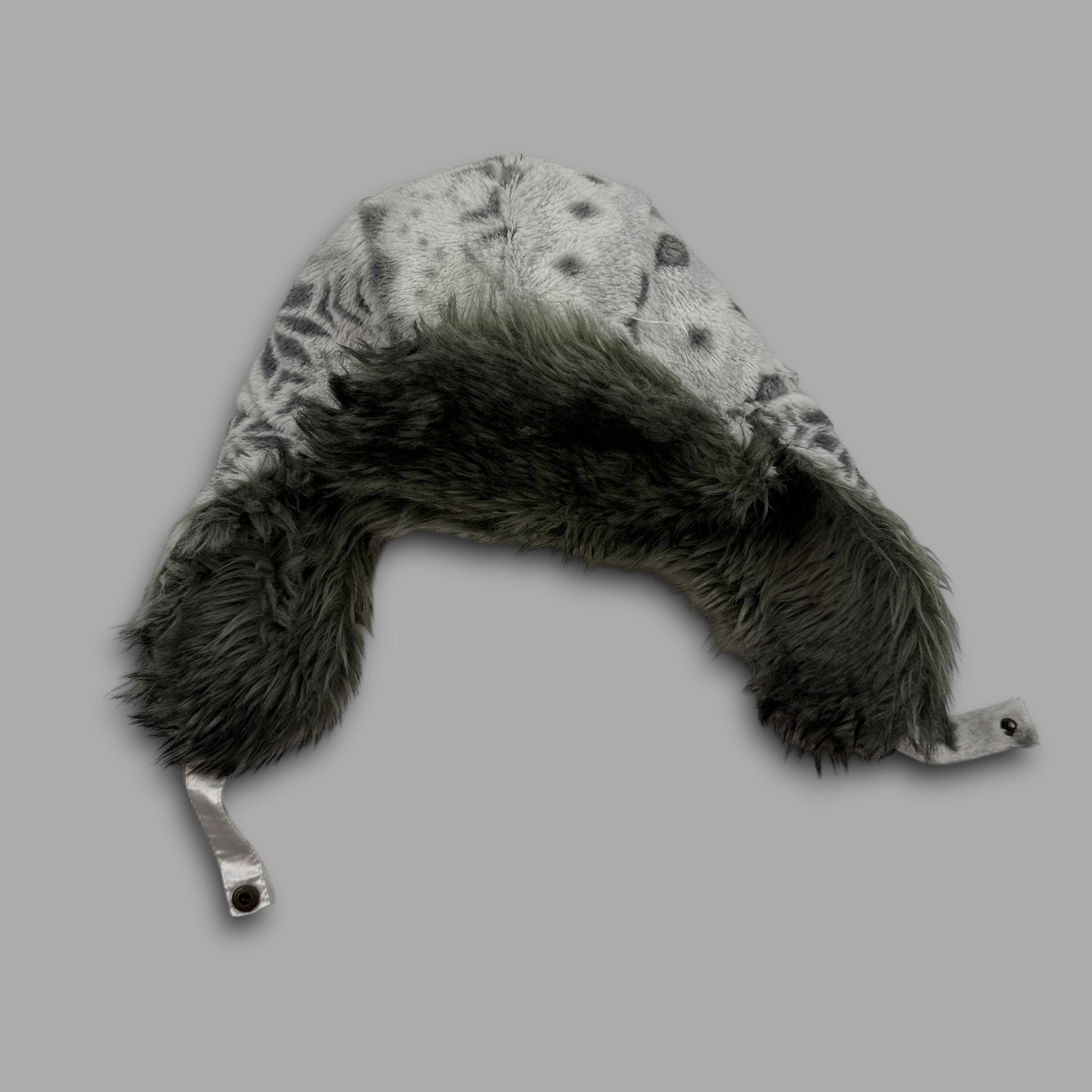 Golddigga snow leopard fluffy trapper hat (N/A) wms