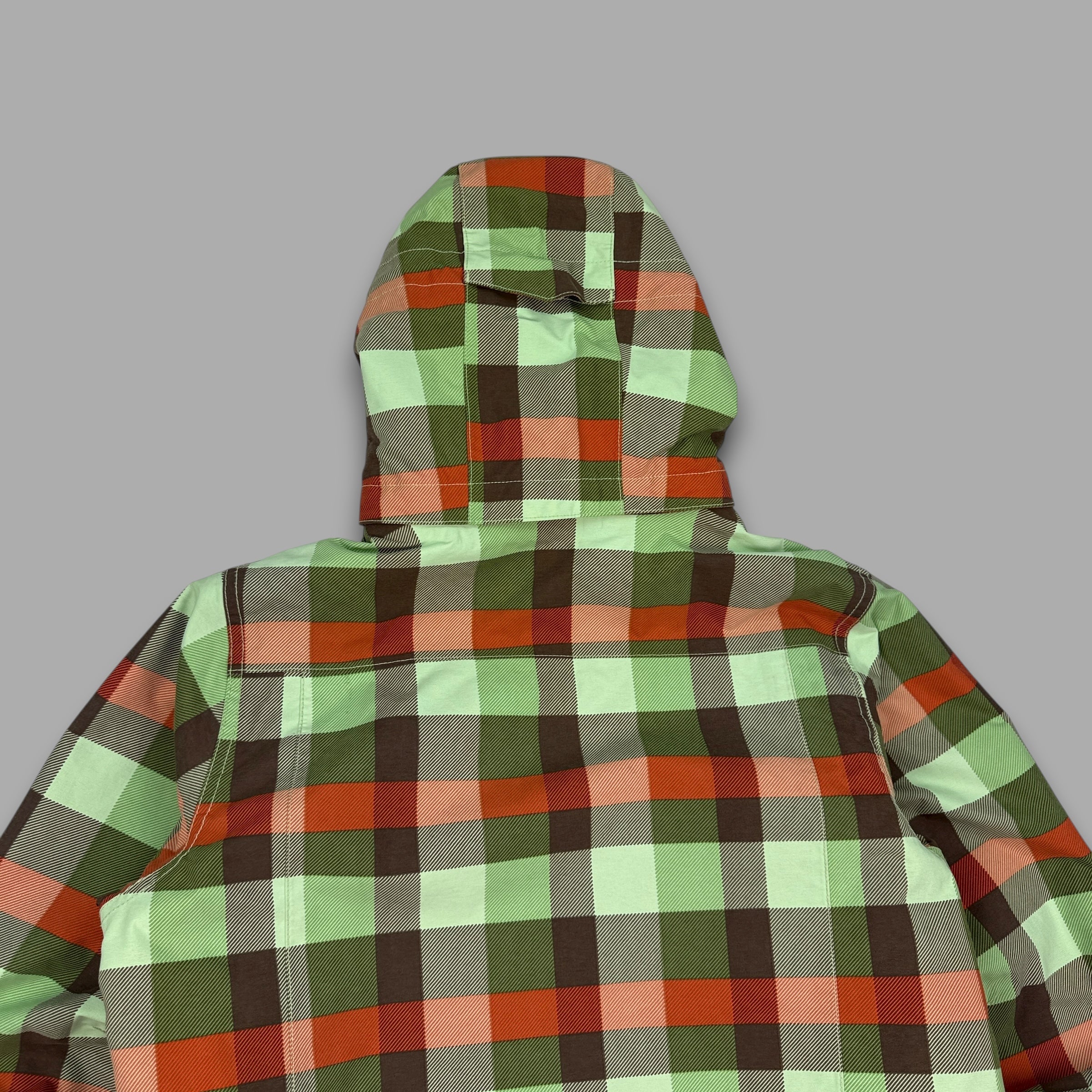 Burton 2000's technical plaid multi-pocket softshell ski jacket (M)