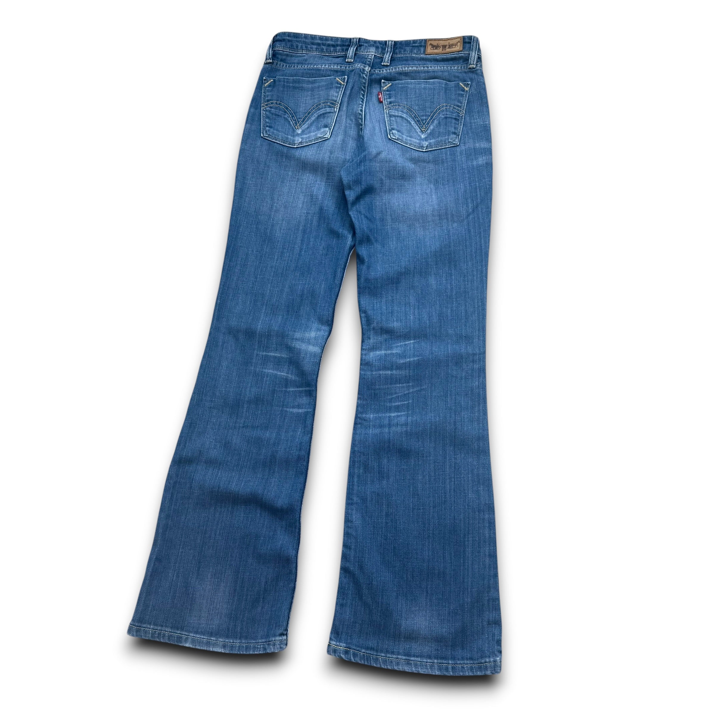 Levi's 629 2000's faded washed denim bootcut jeans (XS)