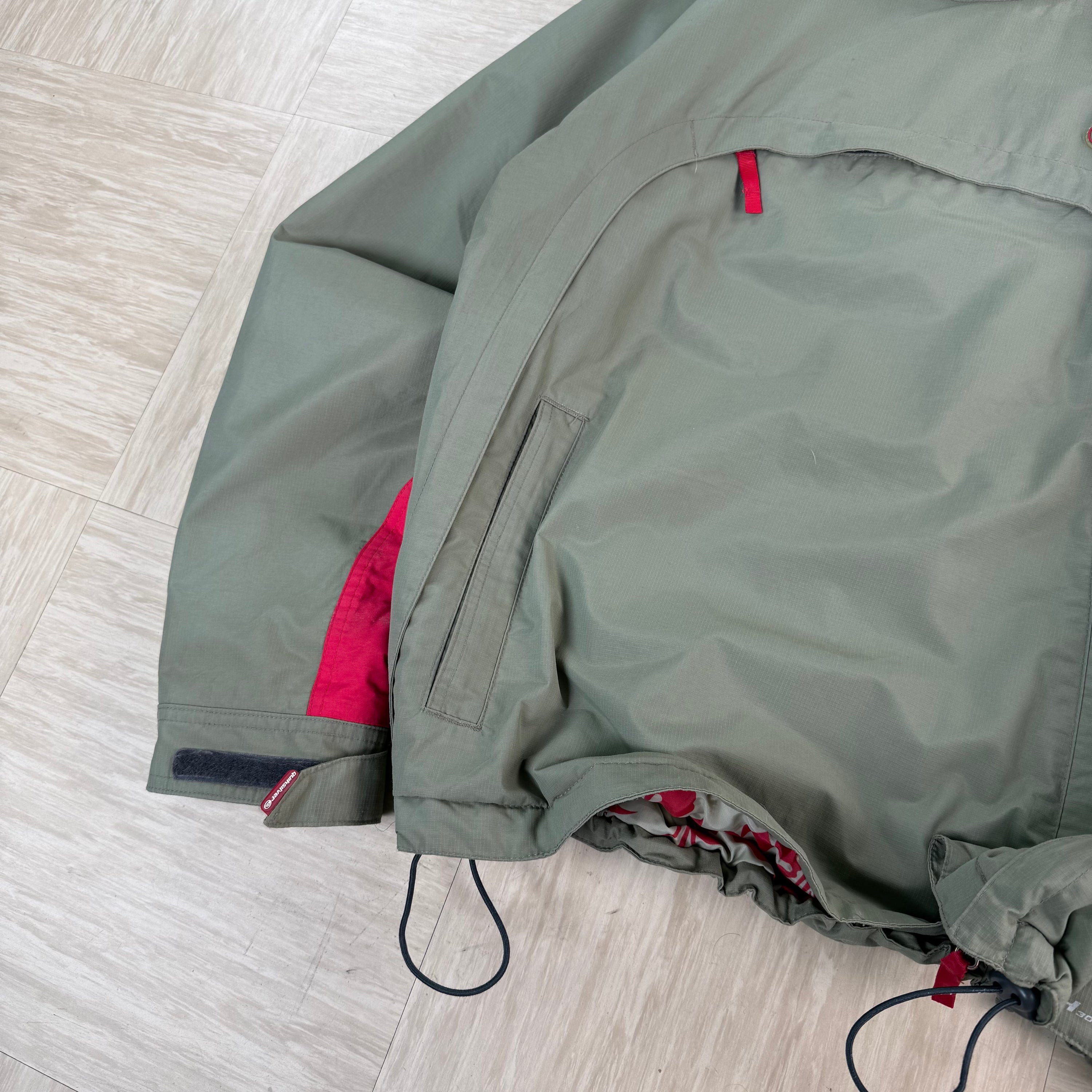 Quiksilver x Roxy 2000's technical asymmetrical zip softshell ski jacket (S)