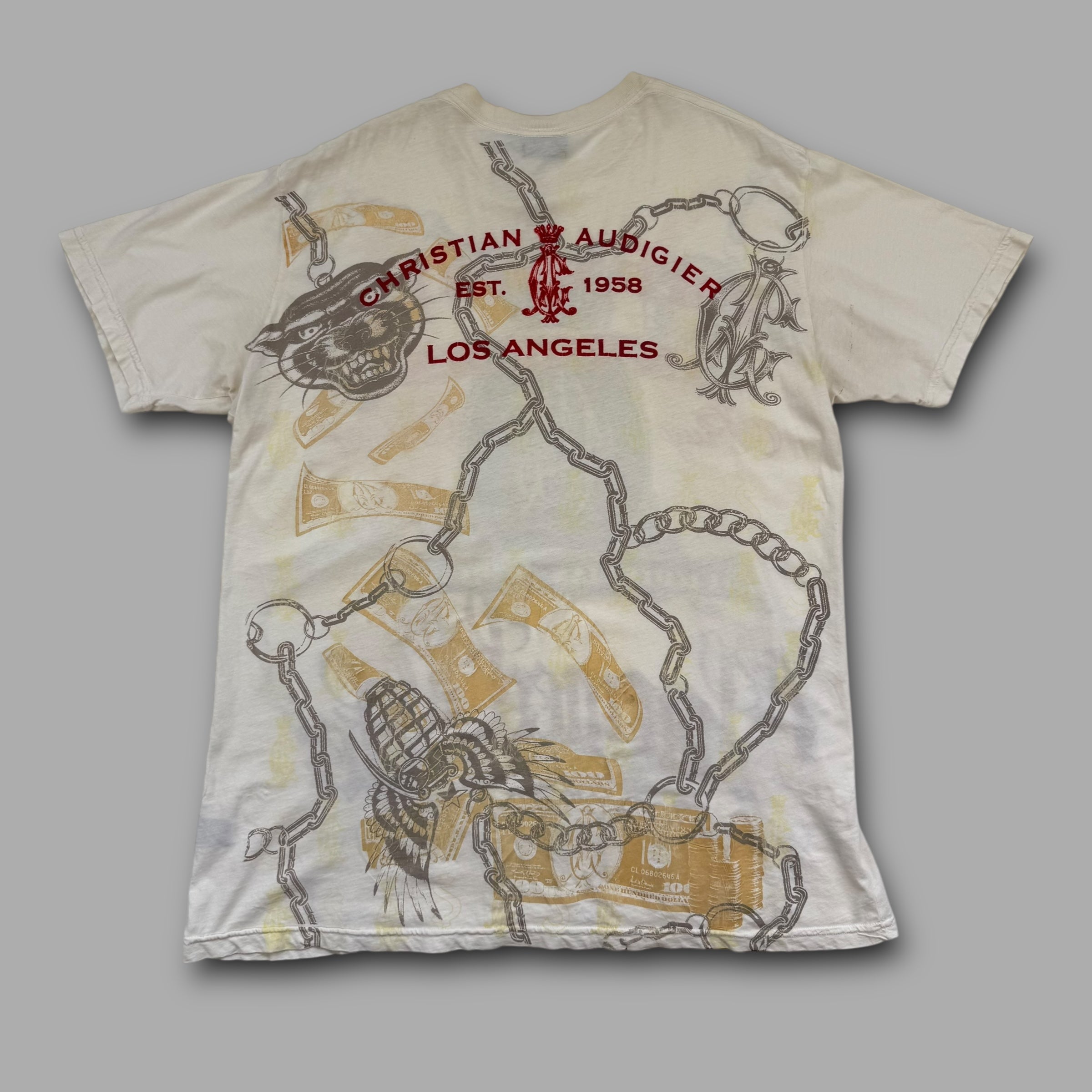 Christian Audigier 2000's graphic pullover tee (L-XXL)