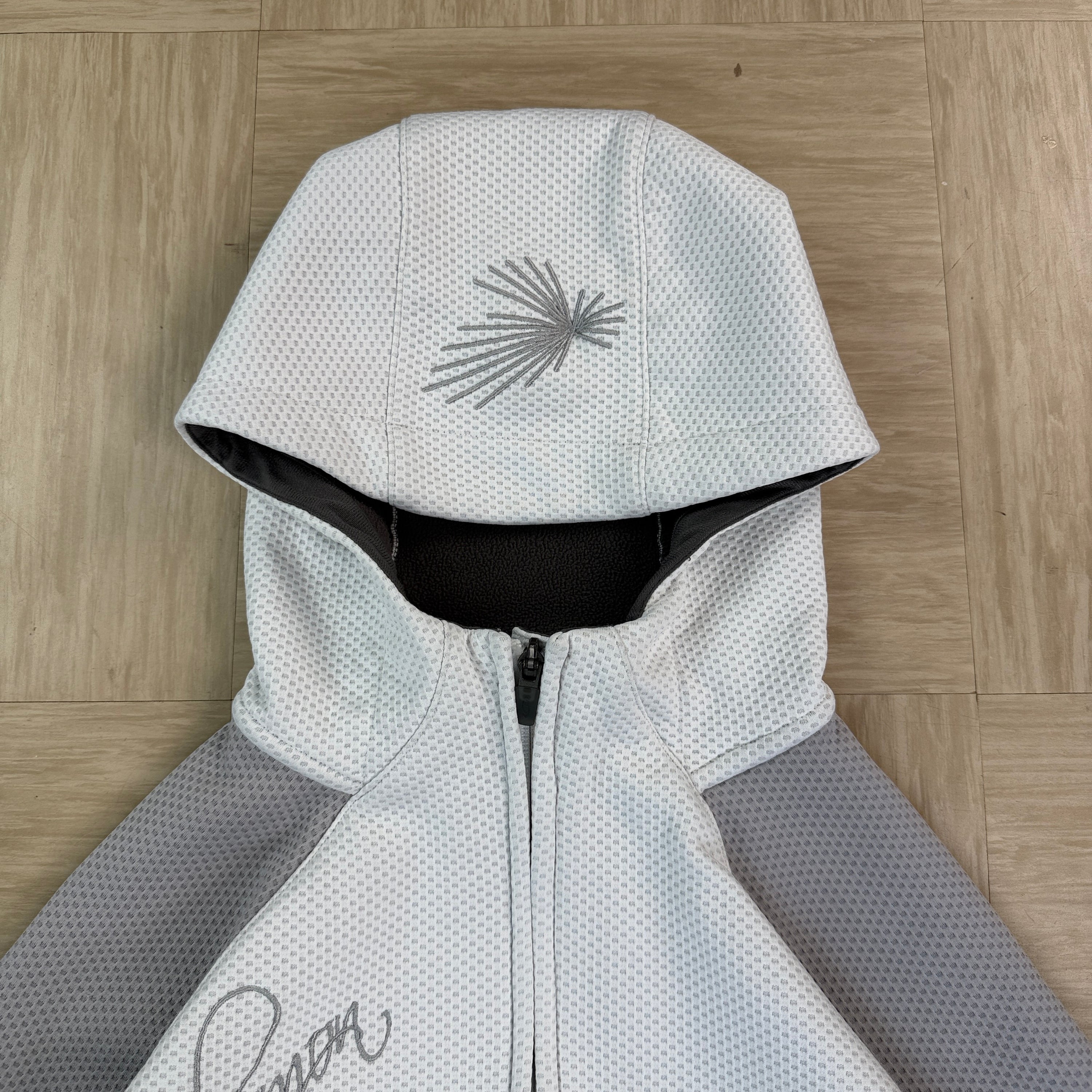 Salomon 2006 technical motomesh embroidered zip up hoodie (S)