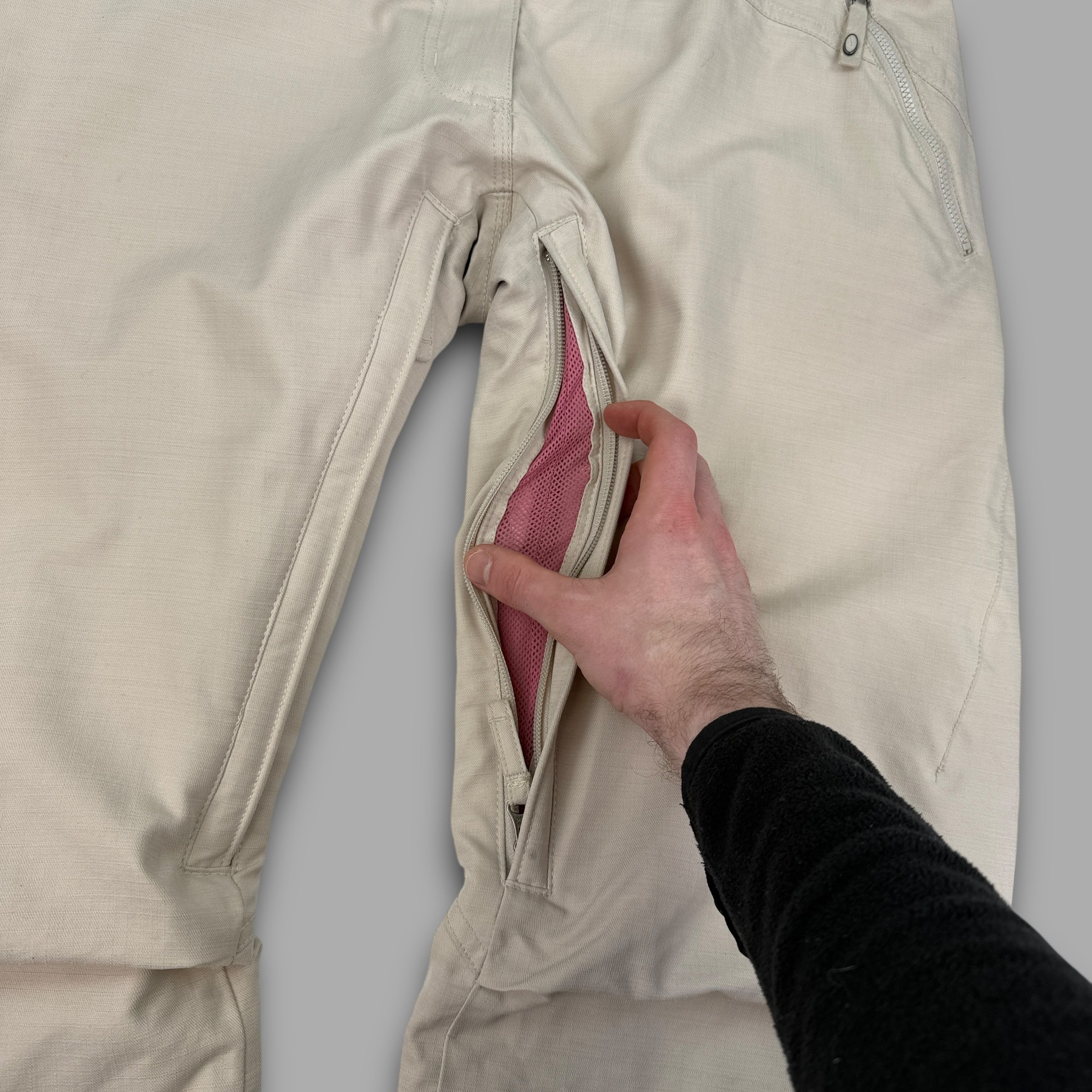 Nike 2000's technical vented bootcut softshell ski sallopettes (M) wms