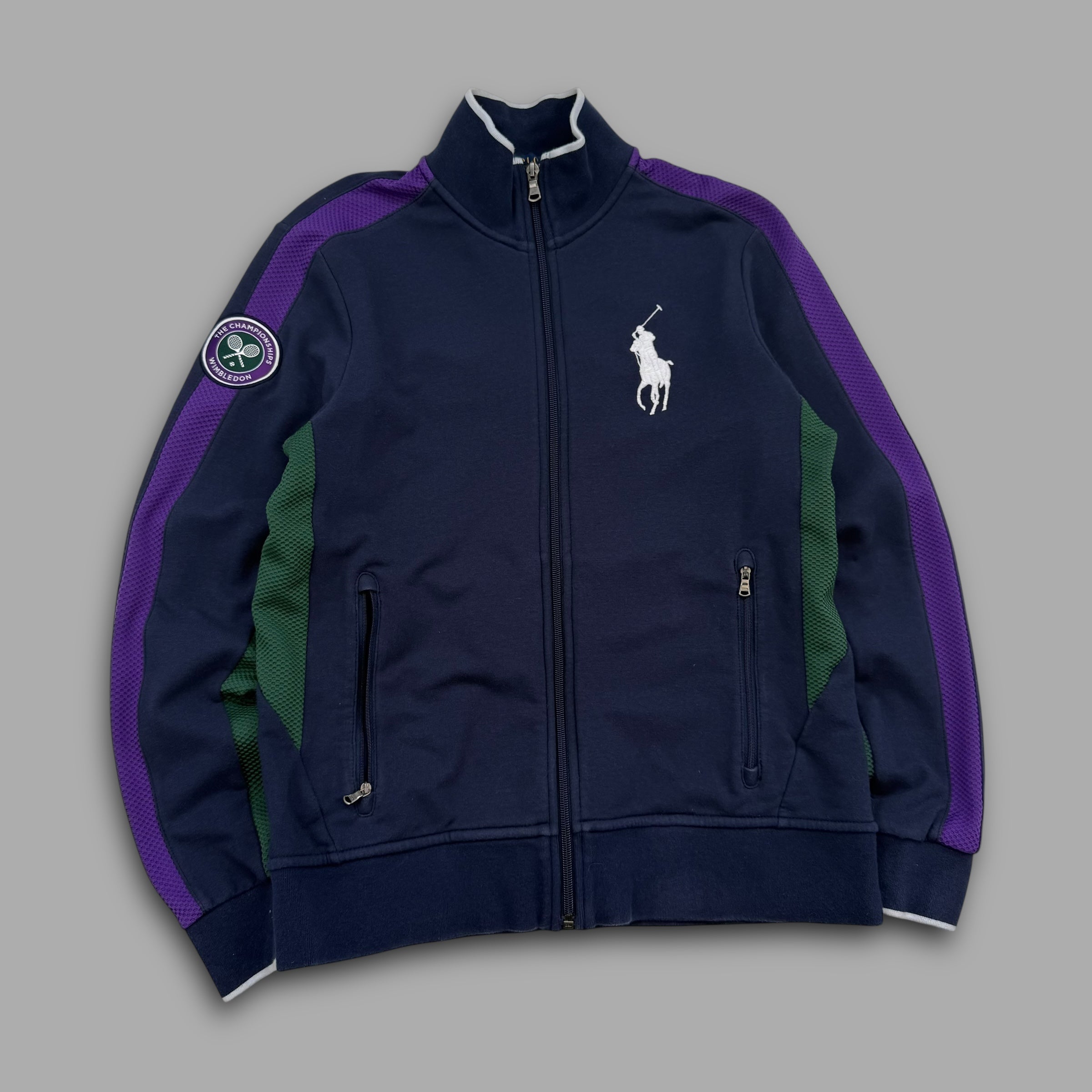 Ralph Lauren 2000's wimbleton zip-up track jacket (S)