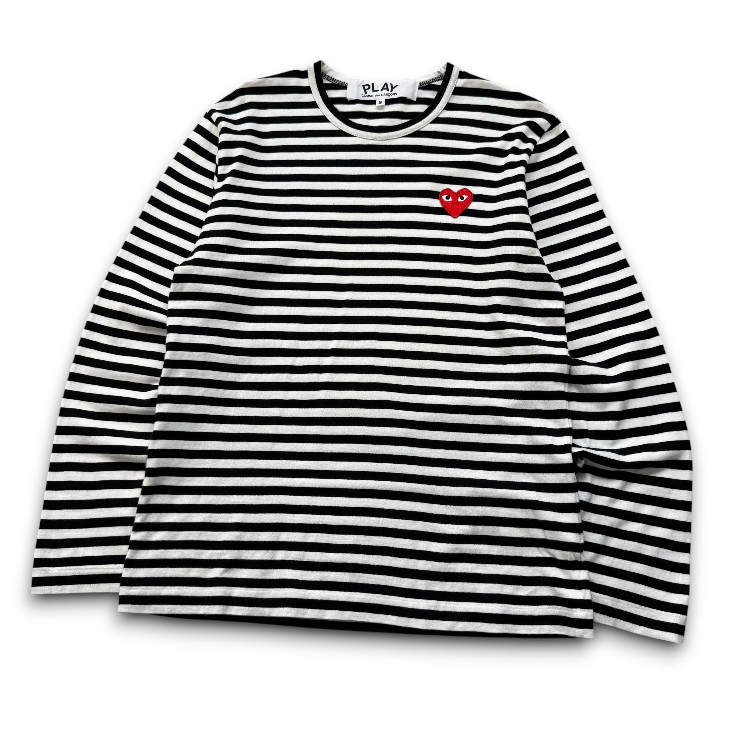 Comme des garçons 2000's horizontal stripe play long sleeve (S)