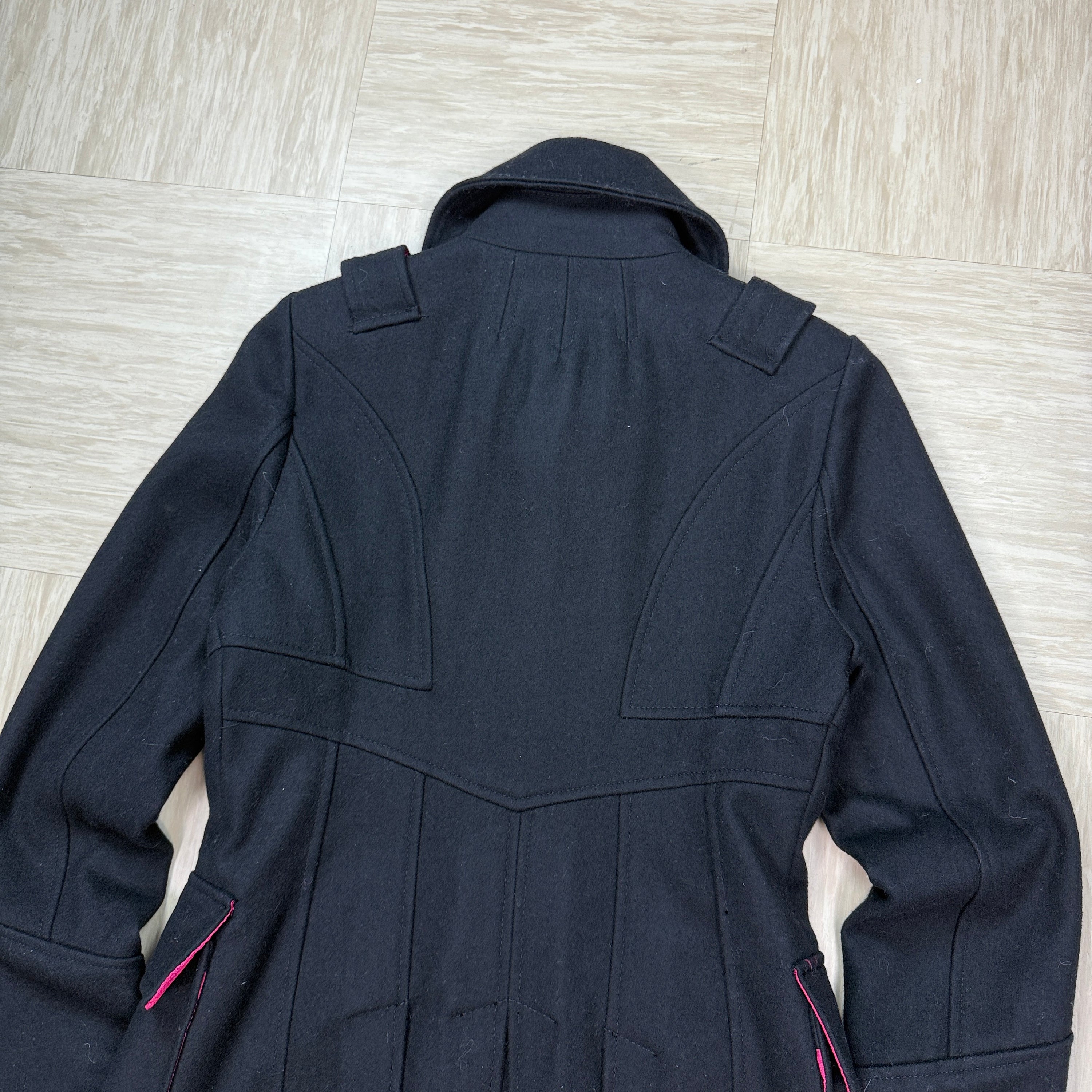 Miss Sixty 2000's wide collar button up wool peacoat (S) wms