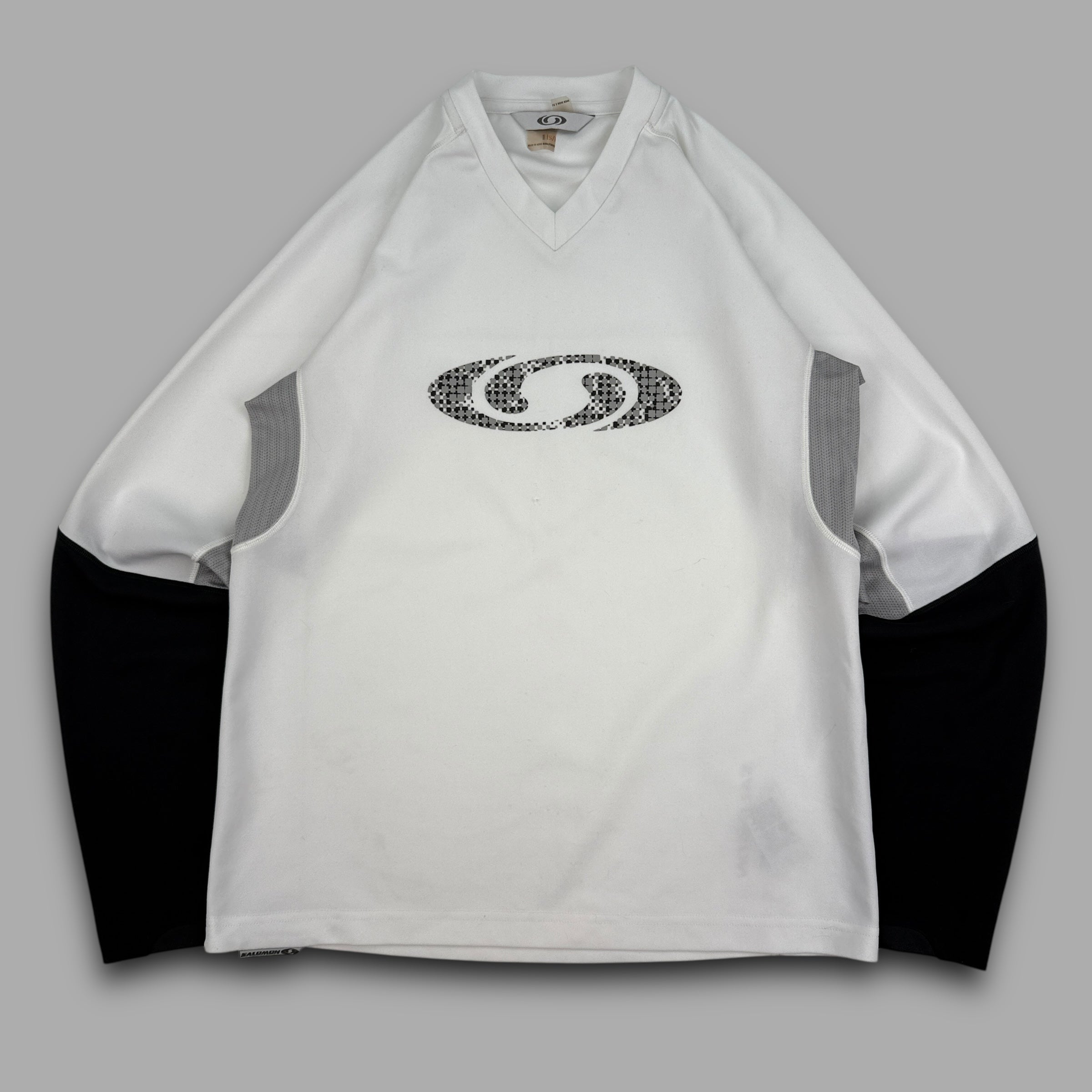 Salomon 2000's technical panelled graphic long sleeve active tee (S)