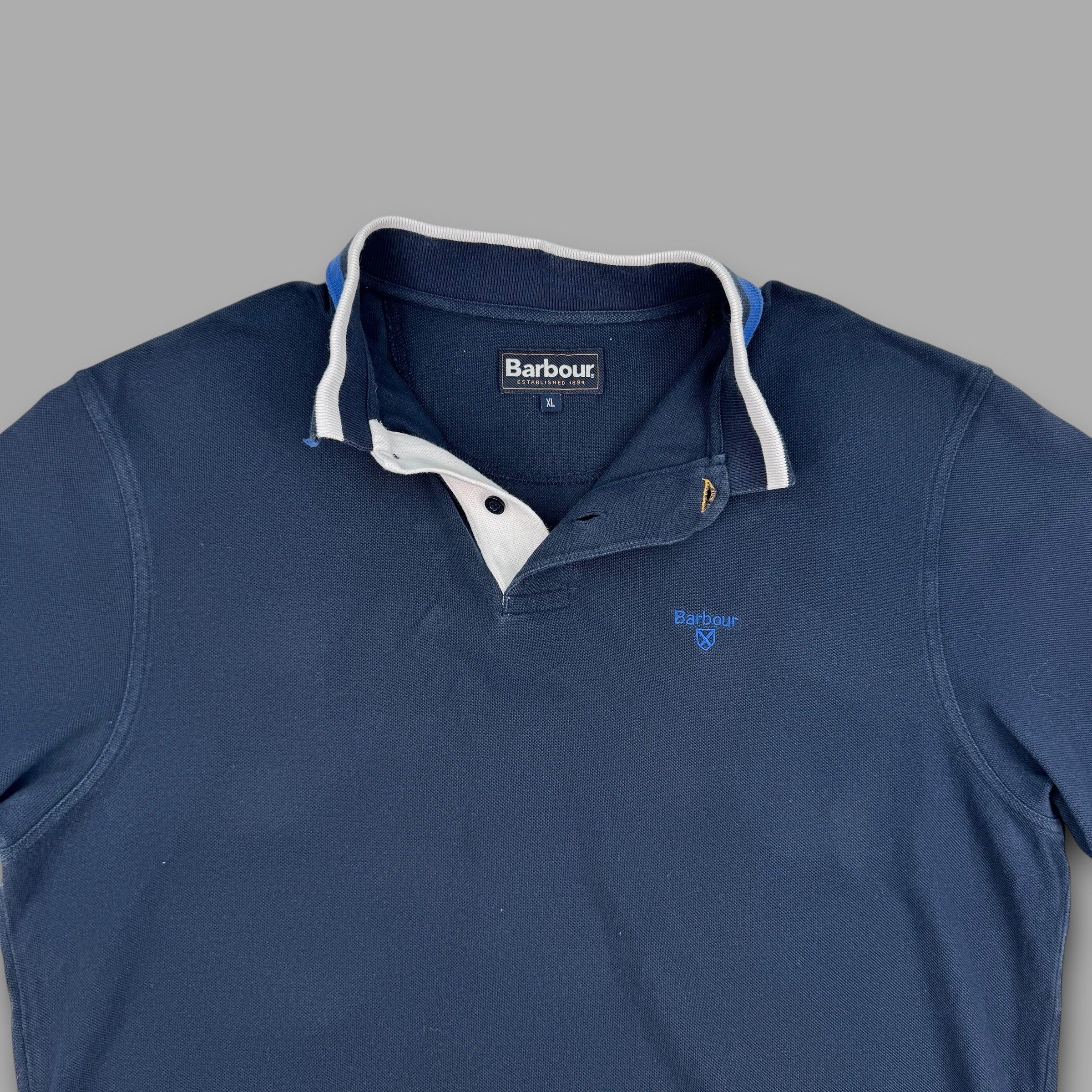 Barbour 2000's embroidered polo shirt (XL)