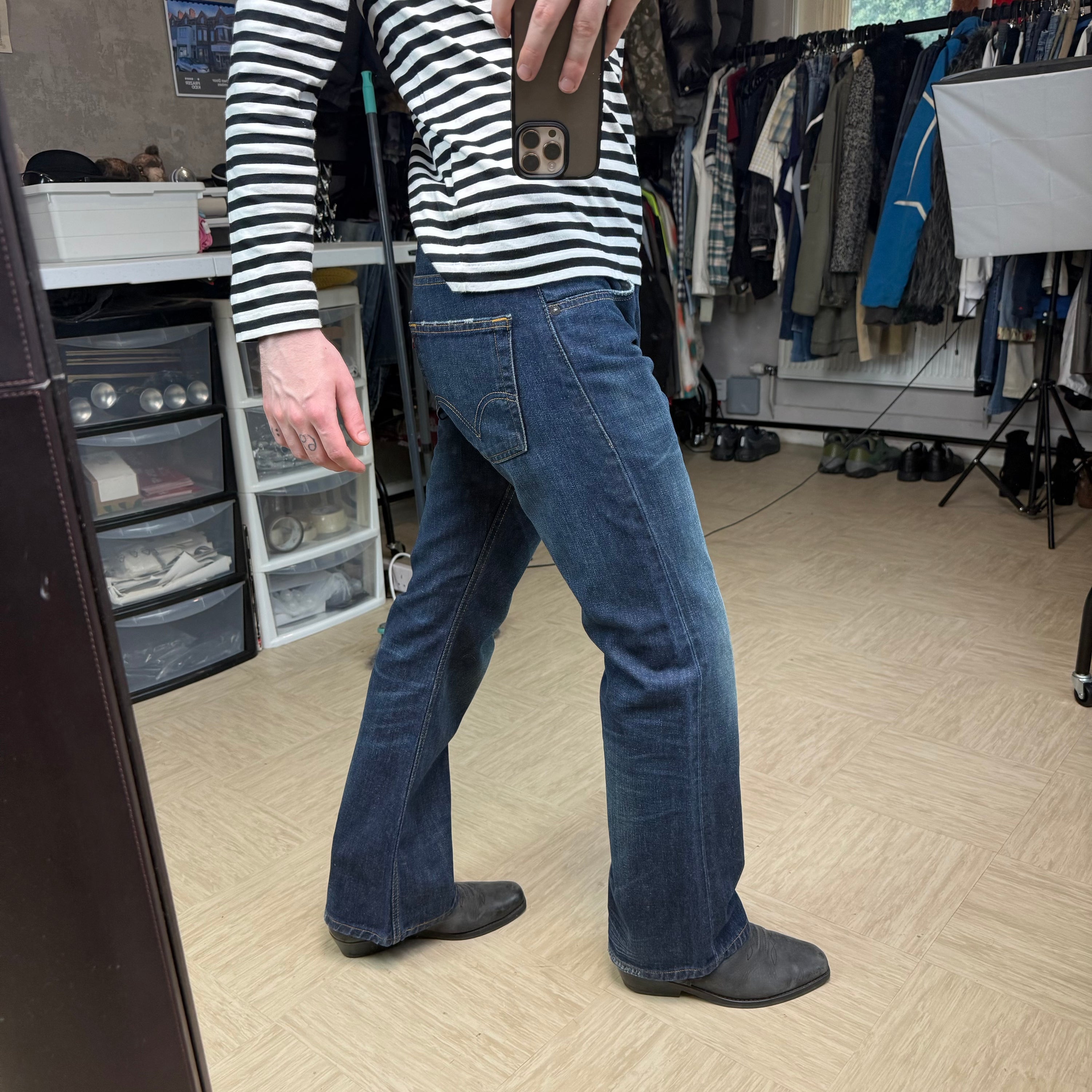 Levi's 512 2000's dark denim bootcut jeans (S)