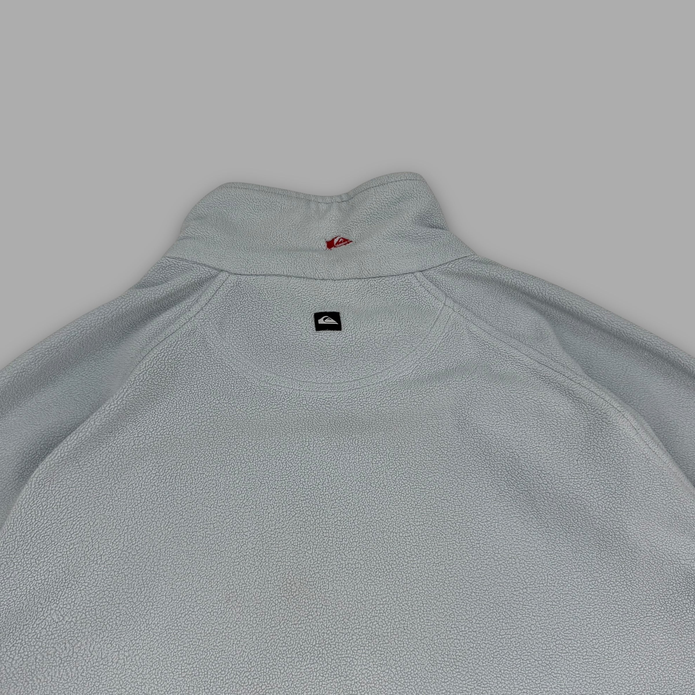 Quiksilver 2000's technical asymmetrical zip graphic spellout fleece (L)